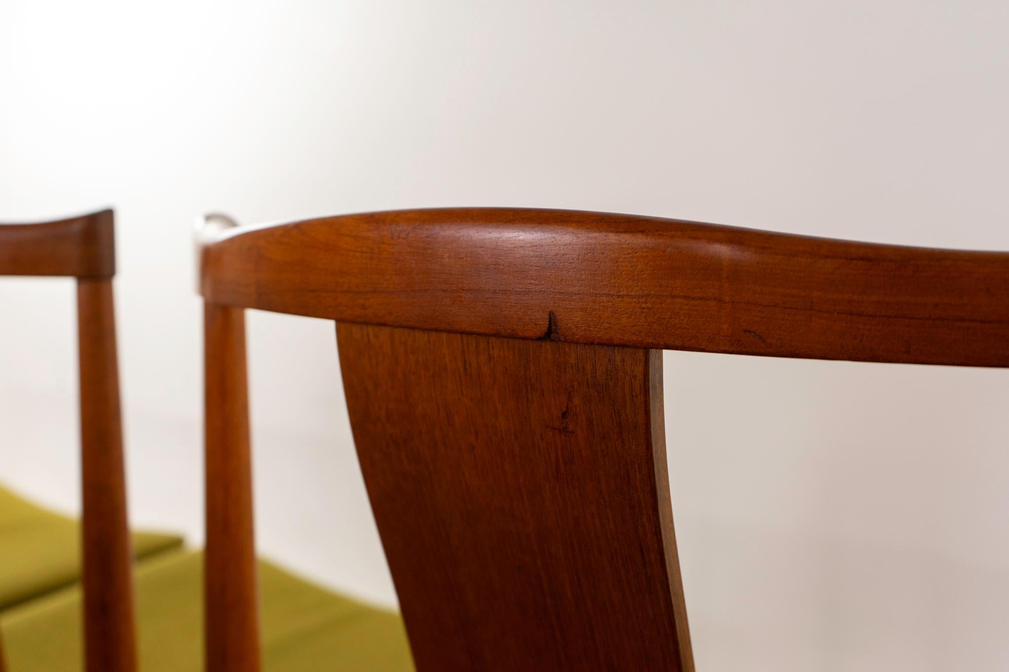 8 Sedie da pranzo moderne danesi in teak di Erling Torvits in vendita 5