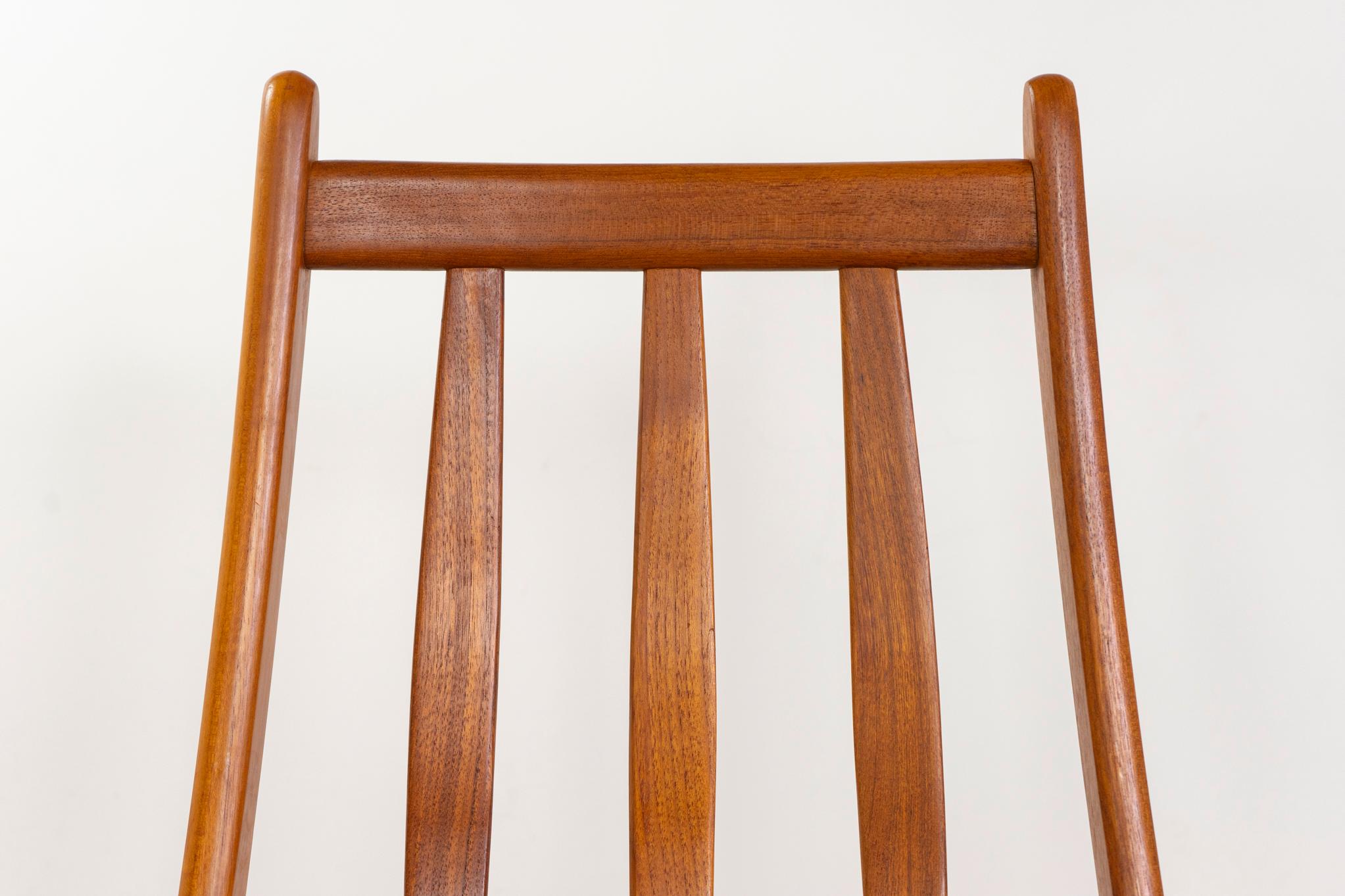 8 Danish Modern Teak Dining Chairs For Sale 1