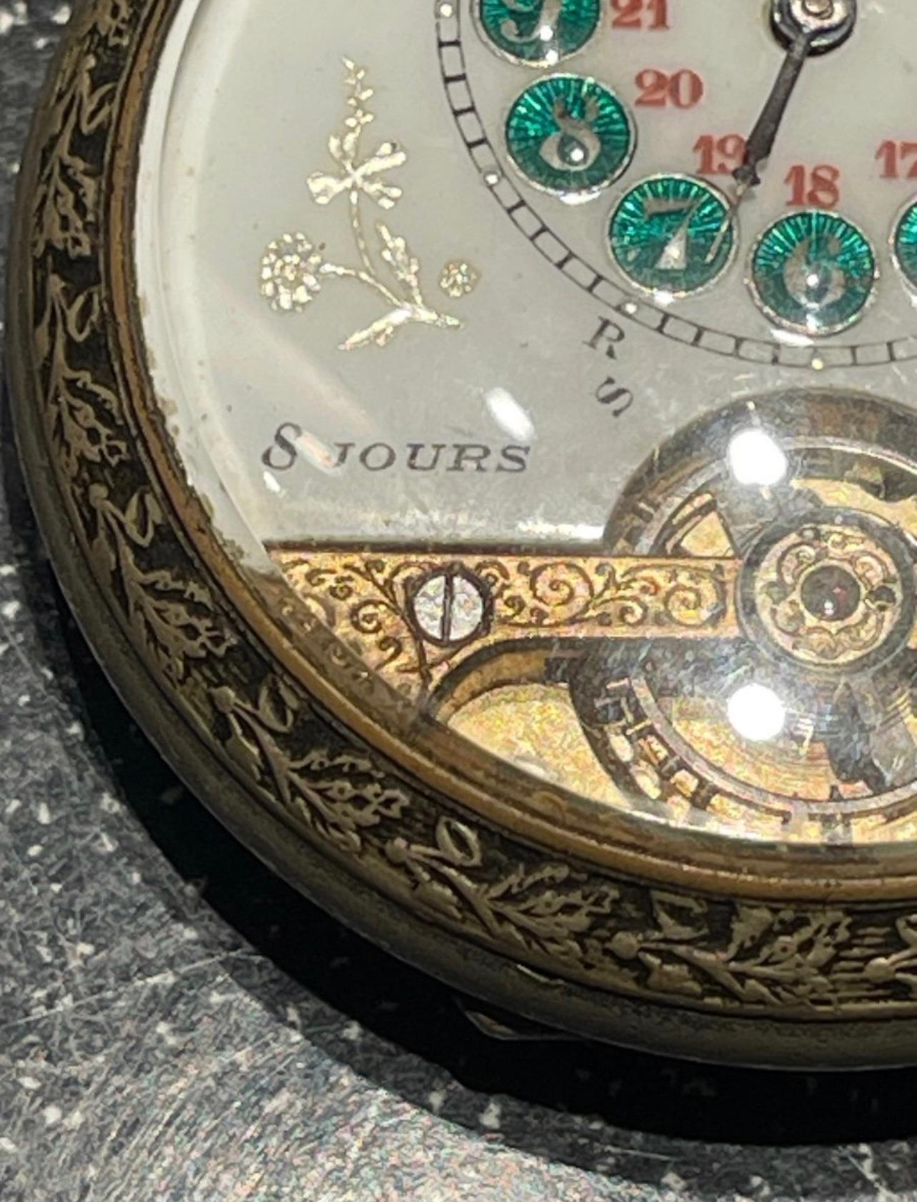 French 8 Day Watch / Hebdomas Watch / Pocket Watch