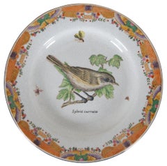 8 assiettes décoratives en porcelaine ancienne à motifs d'oiseaux Wong Lee Ornithology