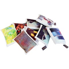 8 Decorative Cushions of Art Masters by EGE Rya, 1980s, Denmark