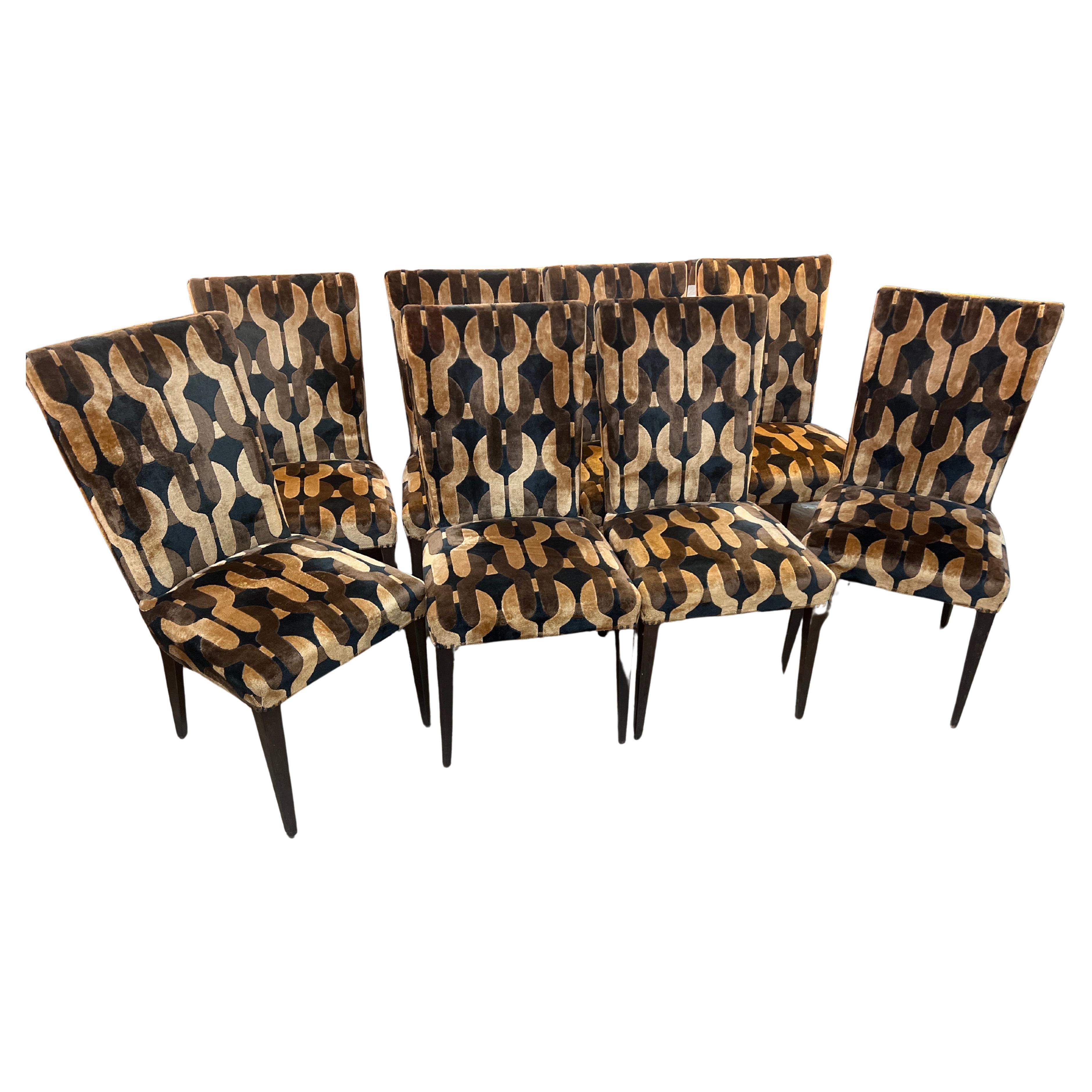 8 Dining Chairs by Pierre Cardin , France 1970’s For Sale