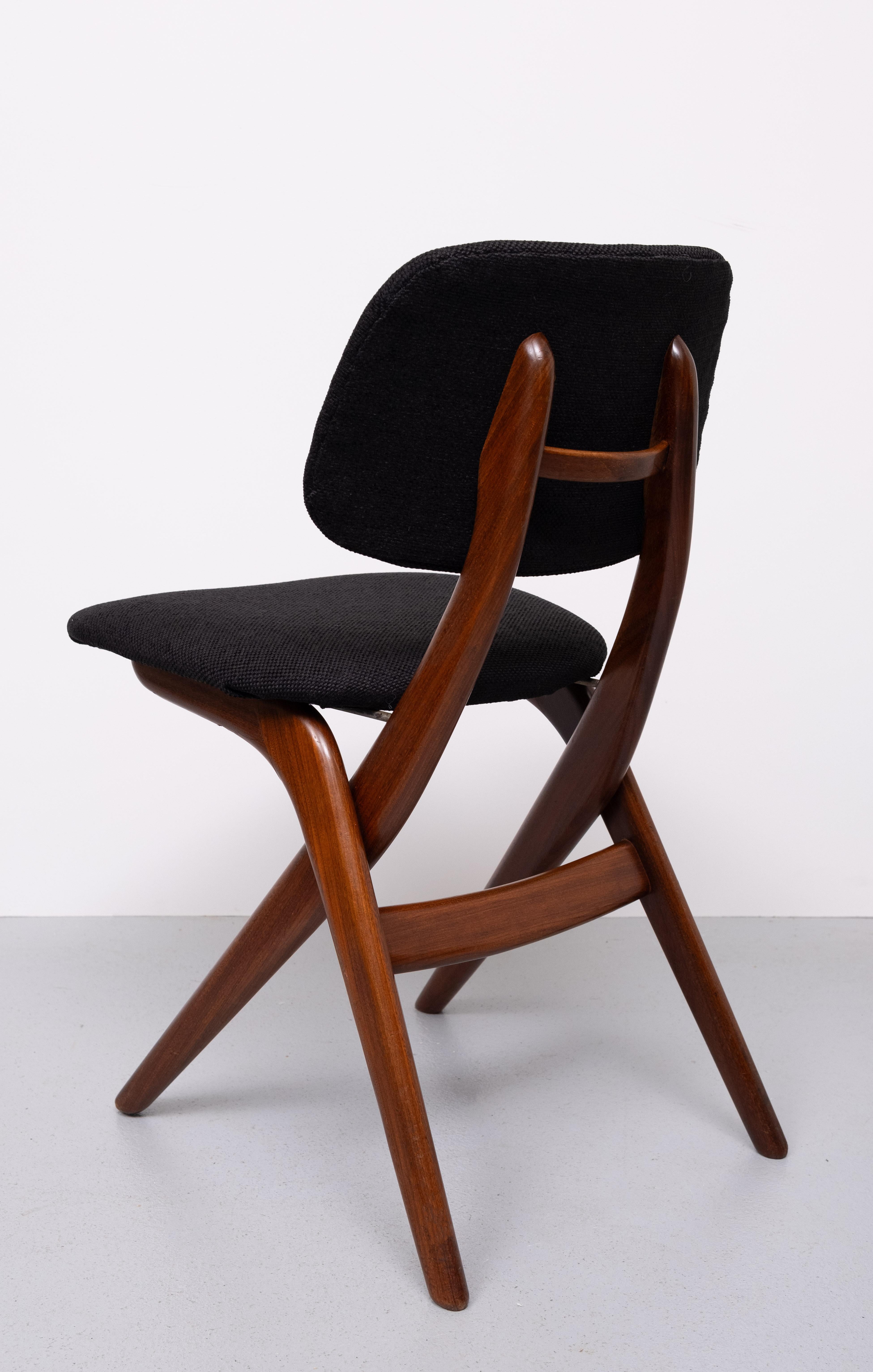 8  Scissors Dining Chairs  Louis van Teeffelen  for Wébé  Dutch 1960s For Sale 5
