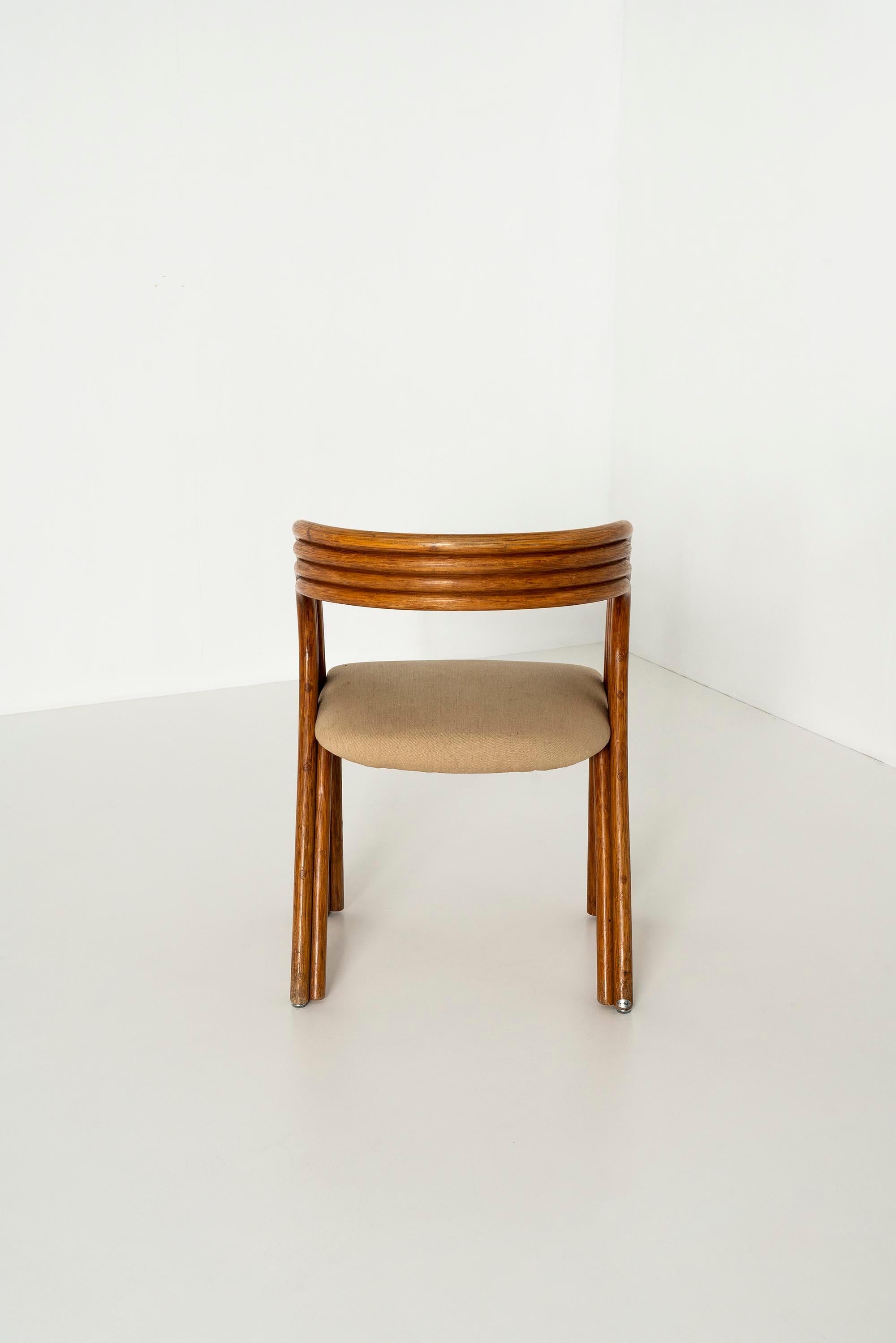 8 Dining Chairs, RD 1526, in Manou Wood by Axel Enthoven for Rohé Design, 1980s 2