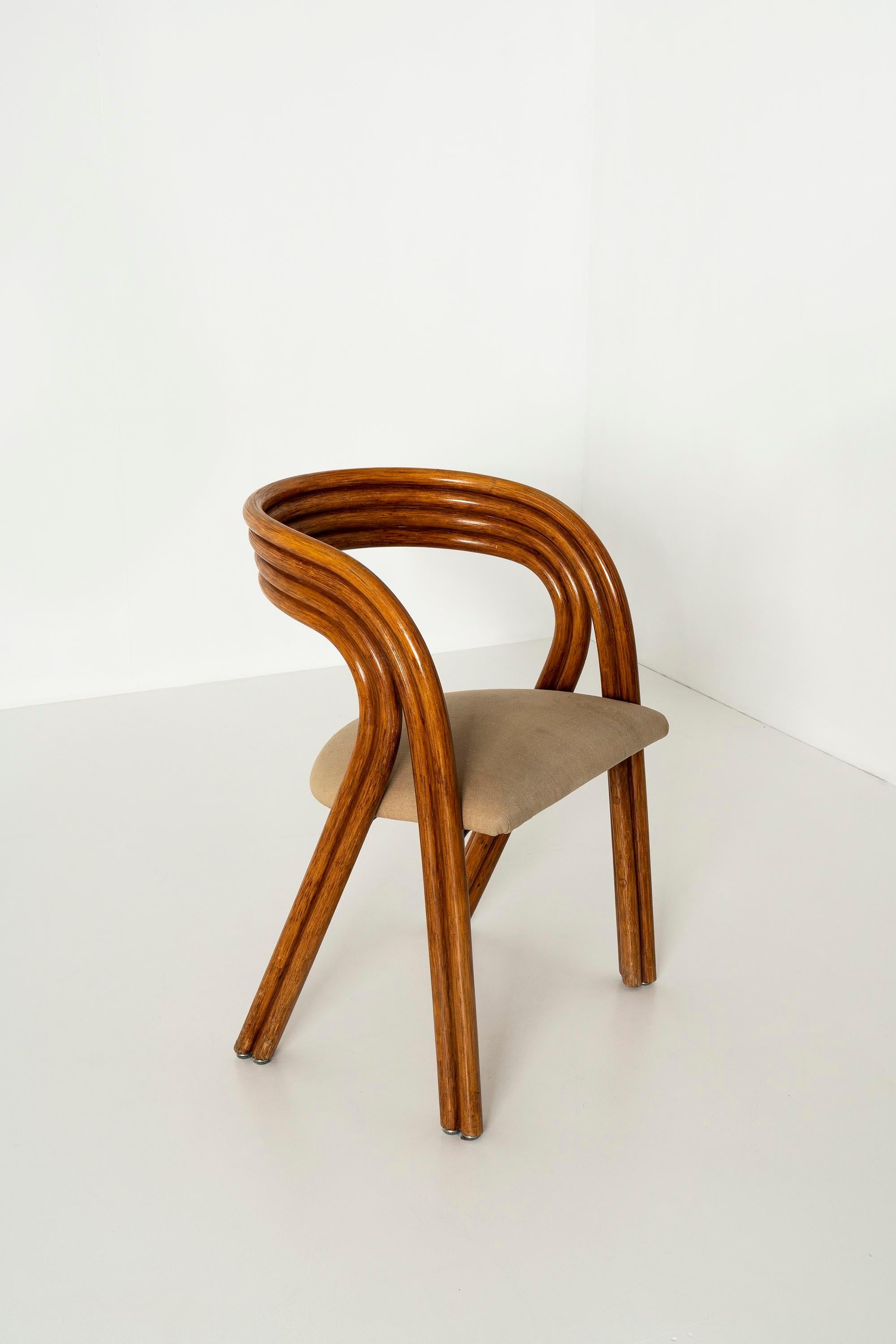 8 Dining Chairs, RD 1526, in Manou Wood by Axel Enthoven for Rohé Design, 1980s 3