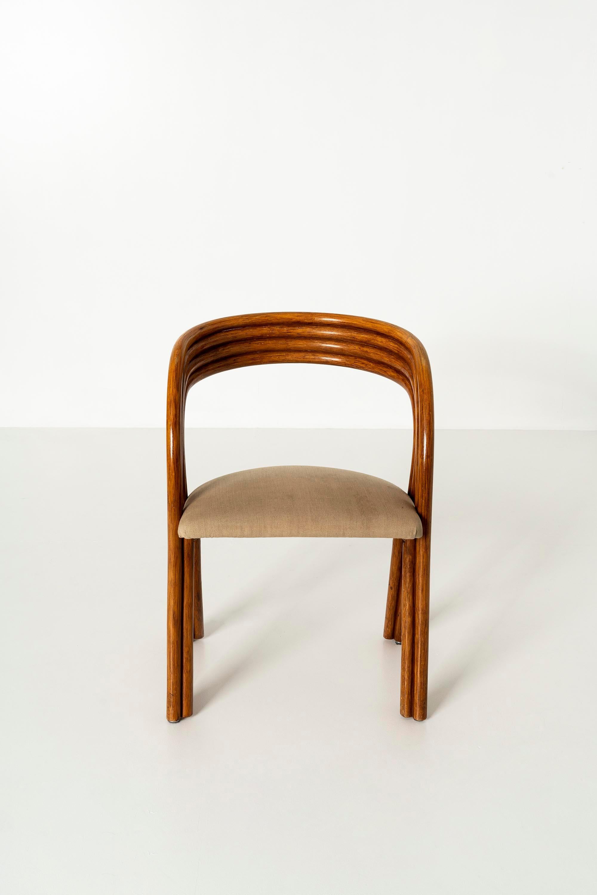 8 Dining Chairs, RD 1526, in Manou Wood by Axel Enthoven for Rohé Design, 1980s 4