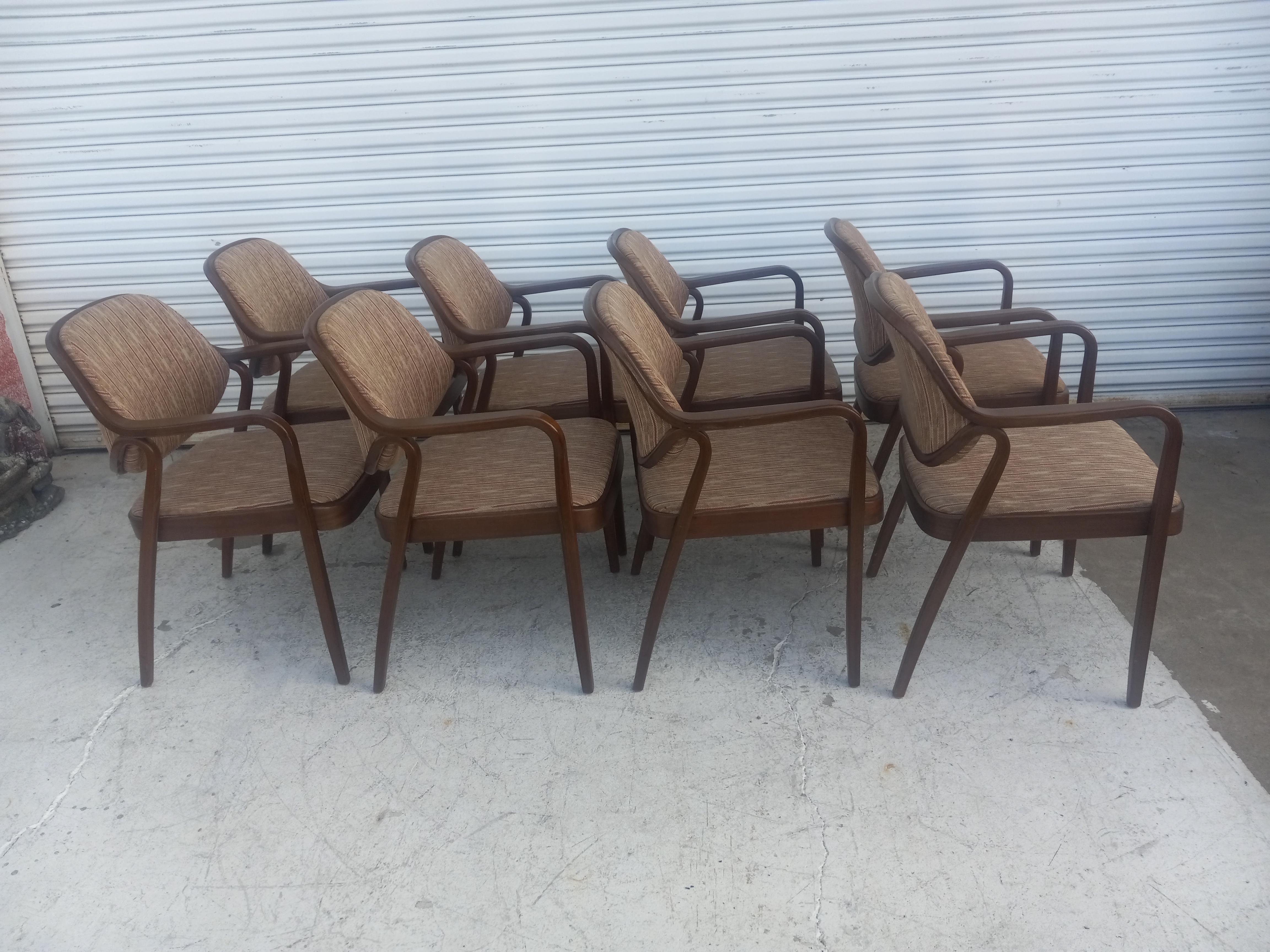 20th Century Don Petit for Knoll International Bentwood Armchairs (Per Chair) For Sale