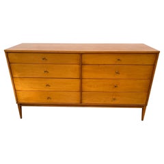 8 Drawer Paul McCobb Solid Maple Planner Group Dresser