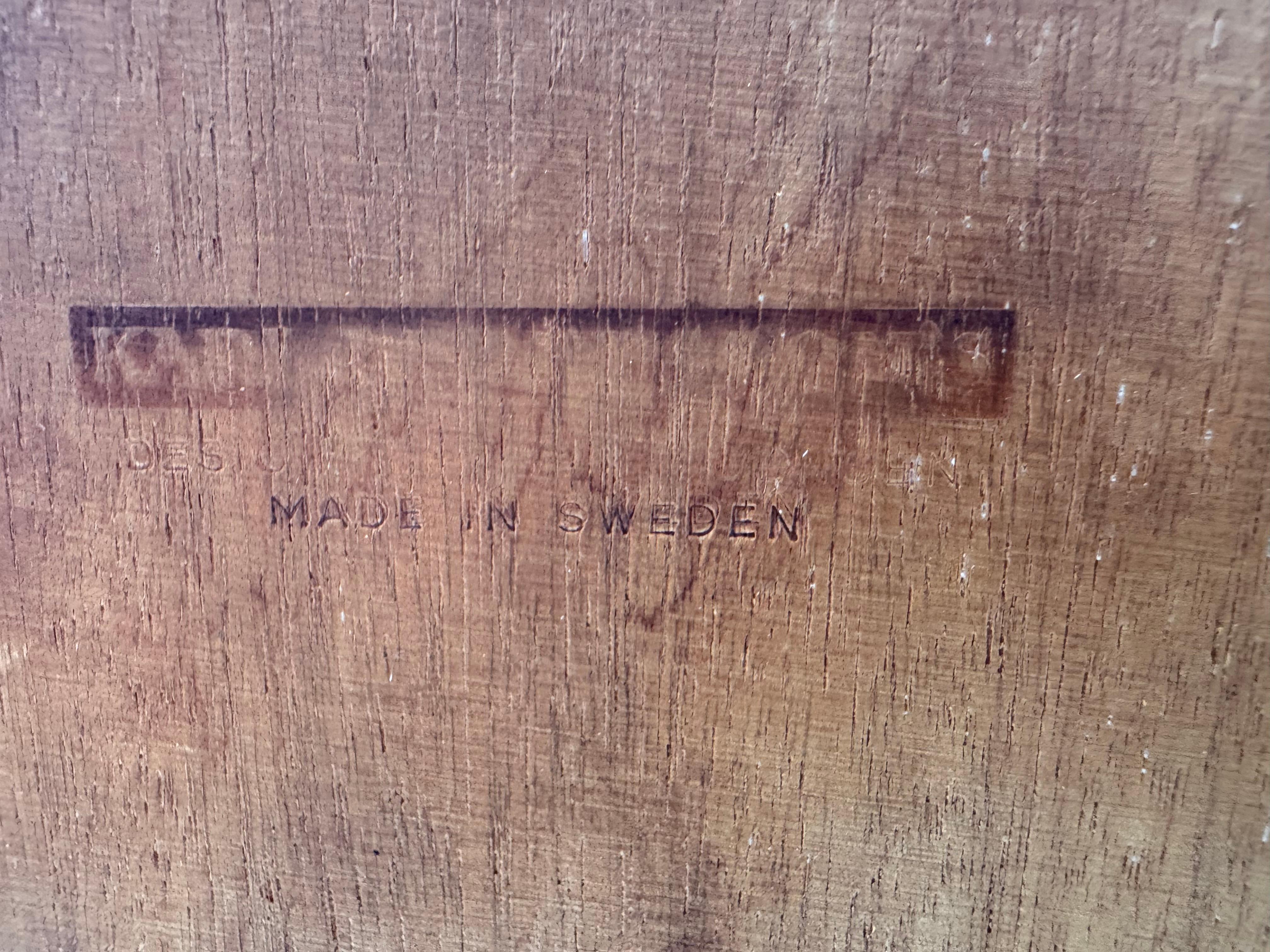 Commode 8 tiroirs en teck et Oak Oak par Borgensen pour Karl Andersson en vente 3