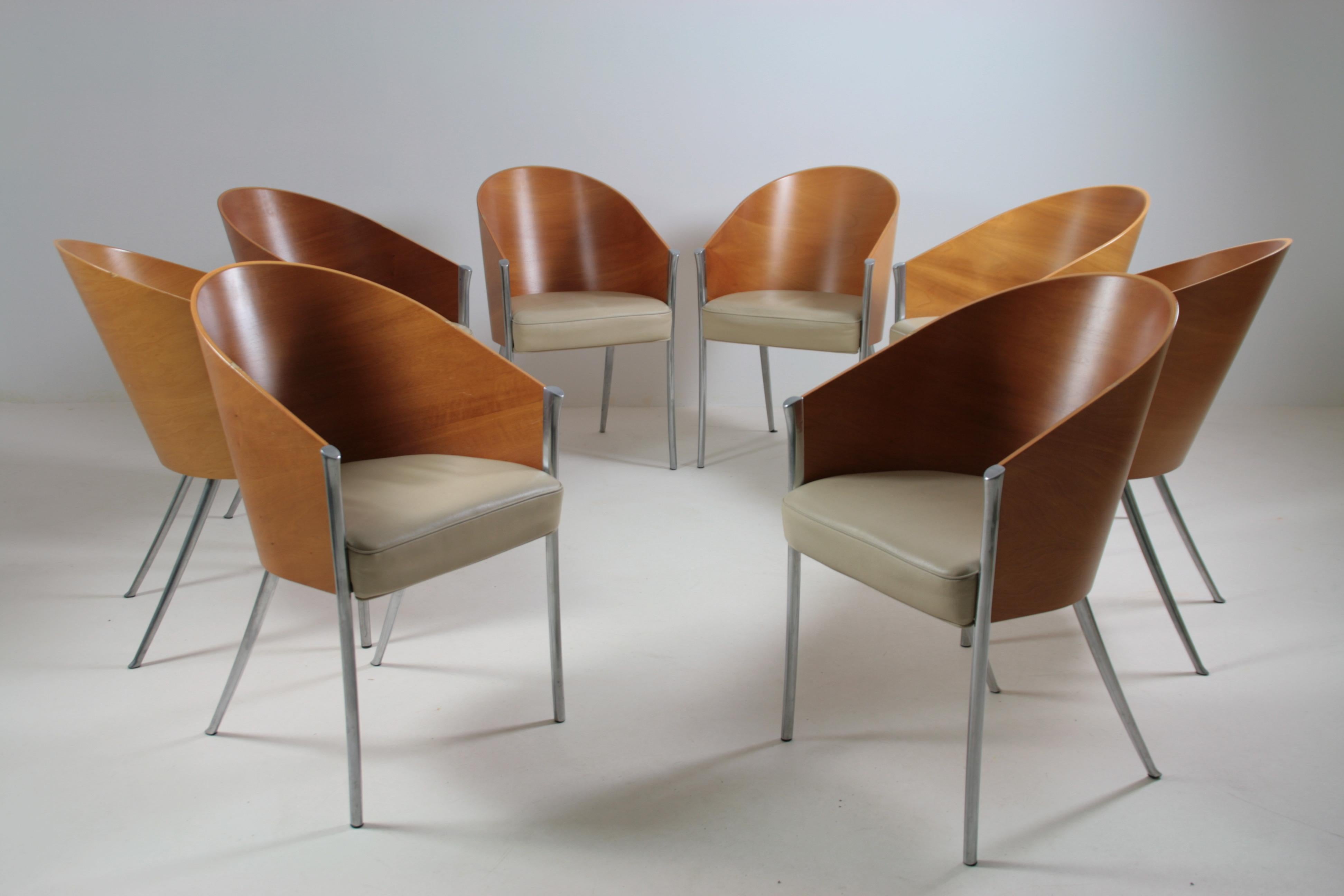 8 fauteuils king costes de Philippe Starck pour Aleph/ Driade, Italie 1990s For Sale 4