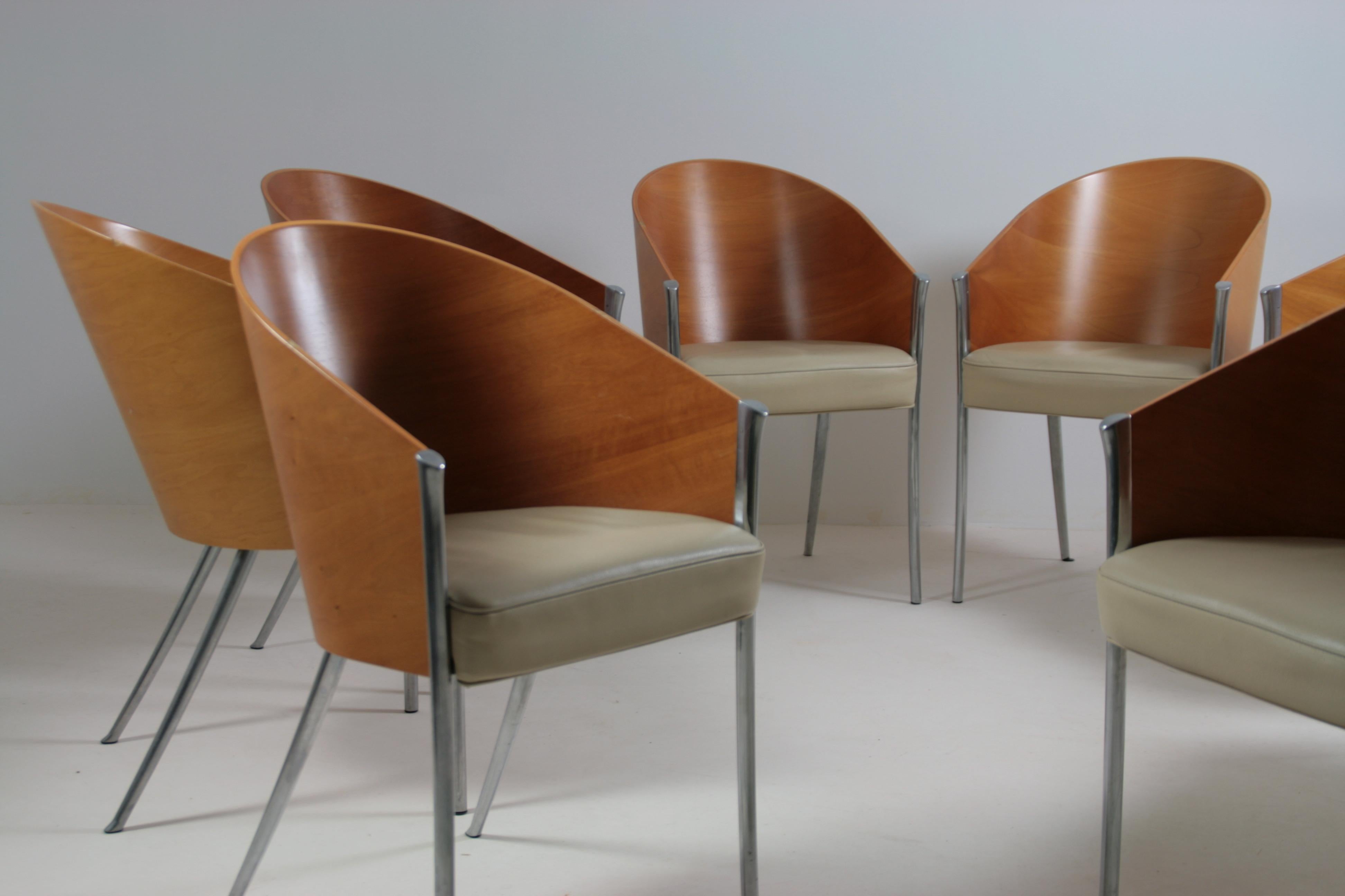 8 fauteuils king costes de Philippe Starck pour Aleph/ Driade, Italie 1990s For Sale 5