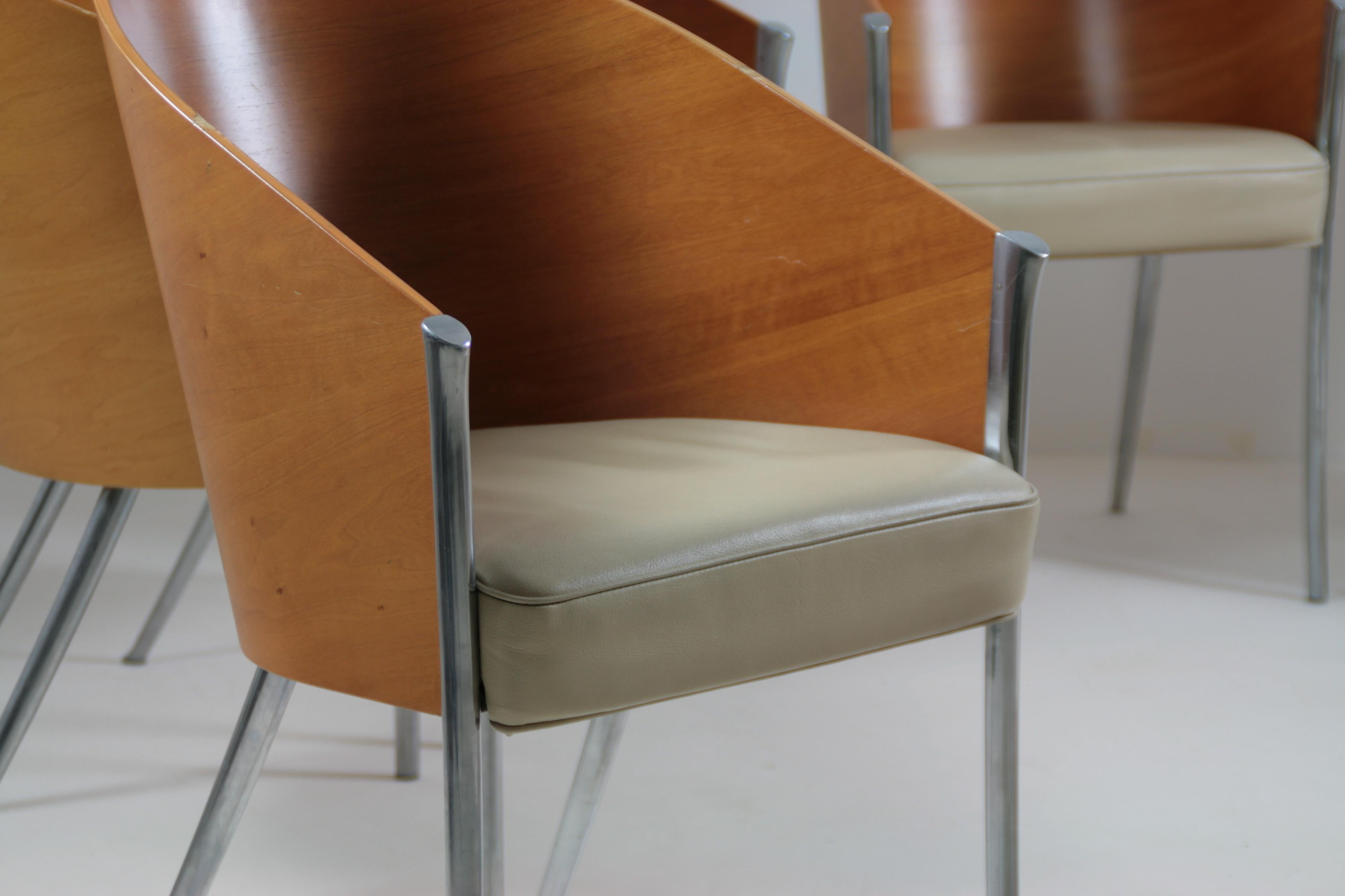 8 fauteuils king costes de Philippe Starck pour Aleph/ Driade, Italie 1990s 5