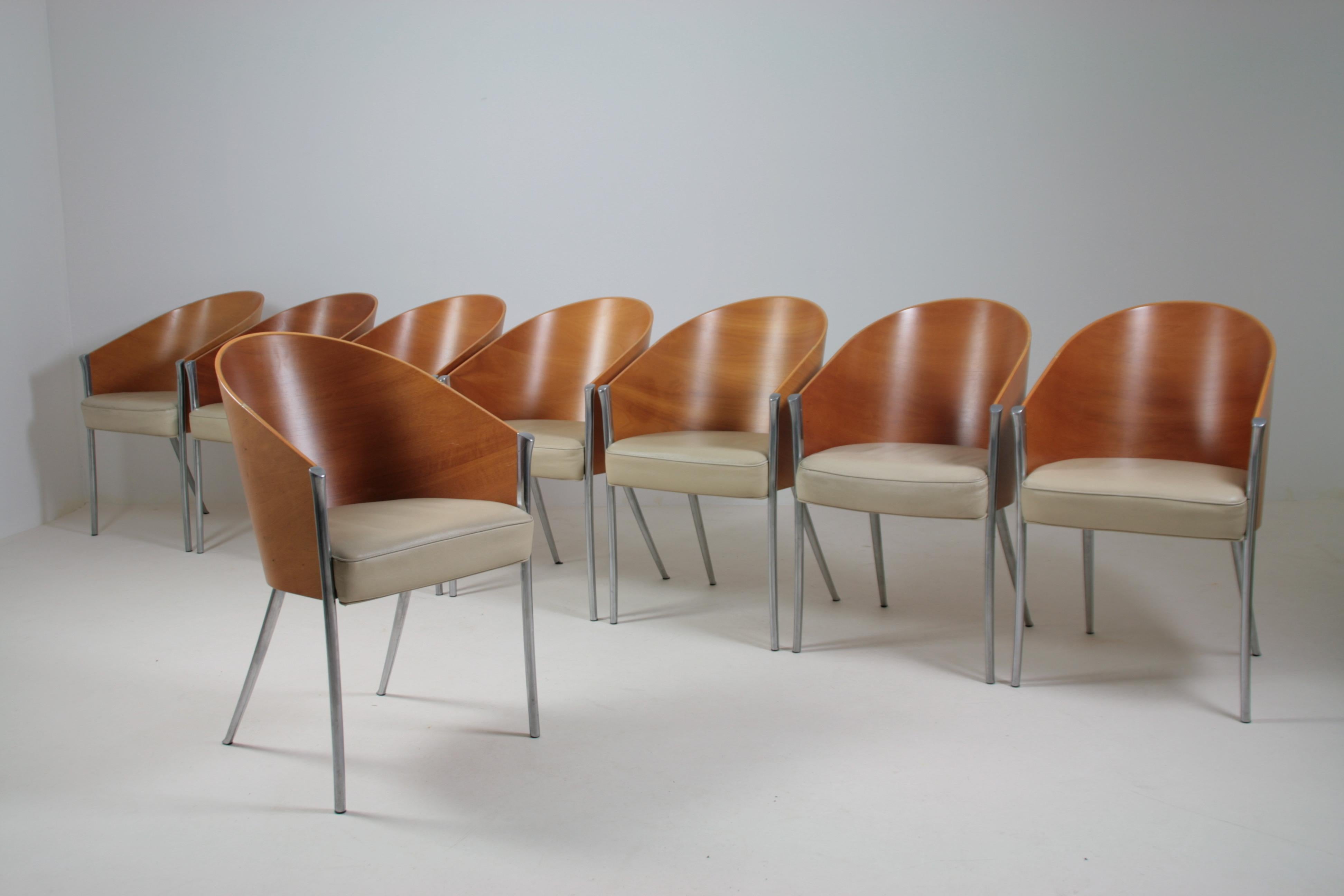 8 fauteuils king costes de Philippe Starck pour Aleph/ Driade, Italie 1990s For Sale 10