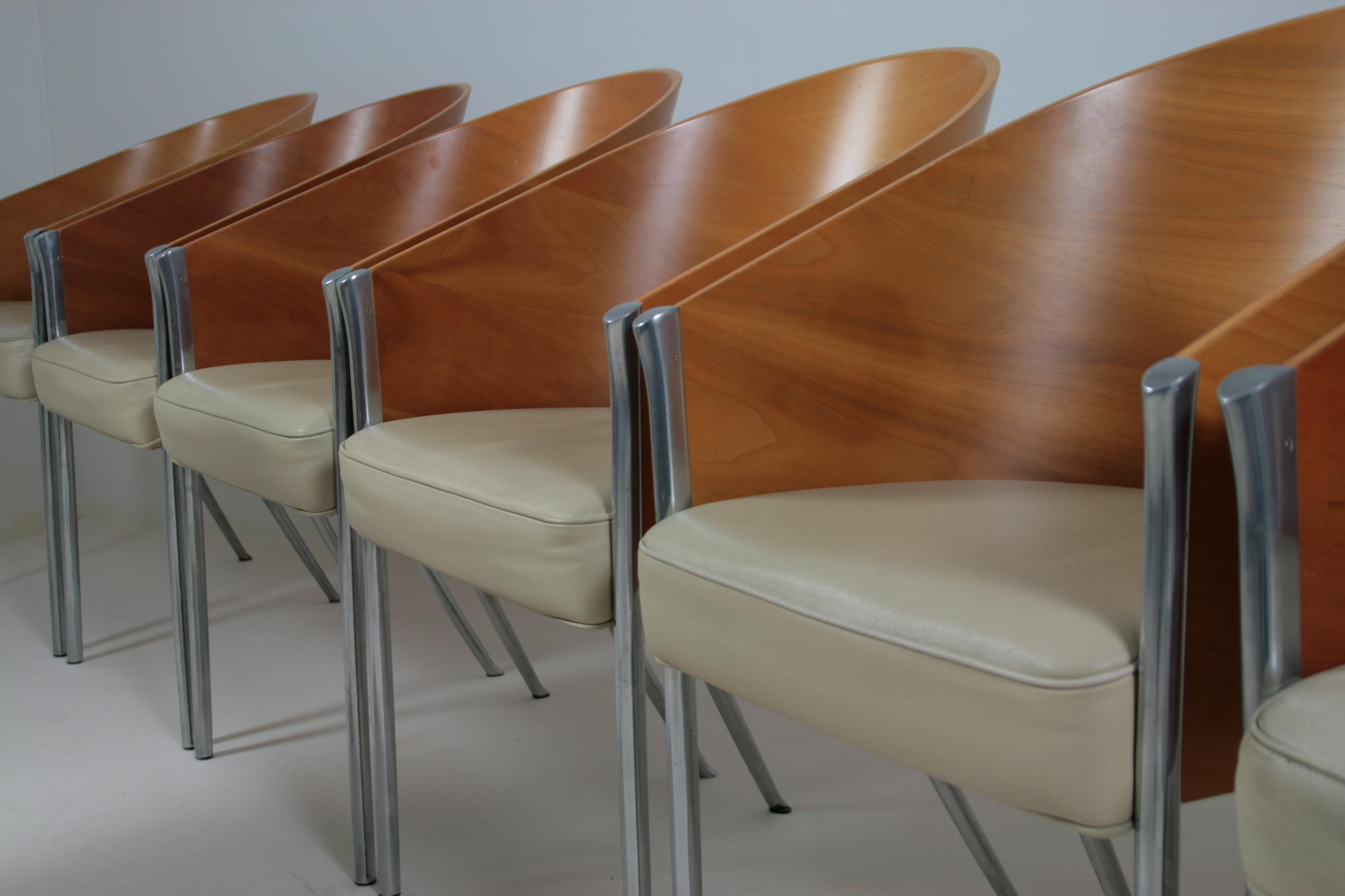 8 fauteuils king costes de Philippe Starck pour Aleph/ Driade, Italie 1990s 11