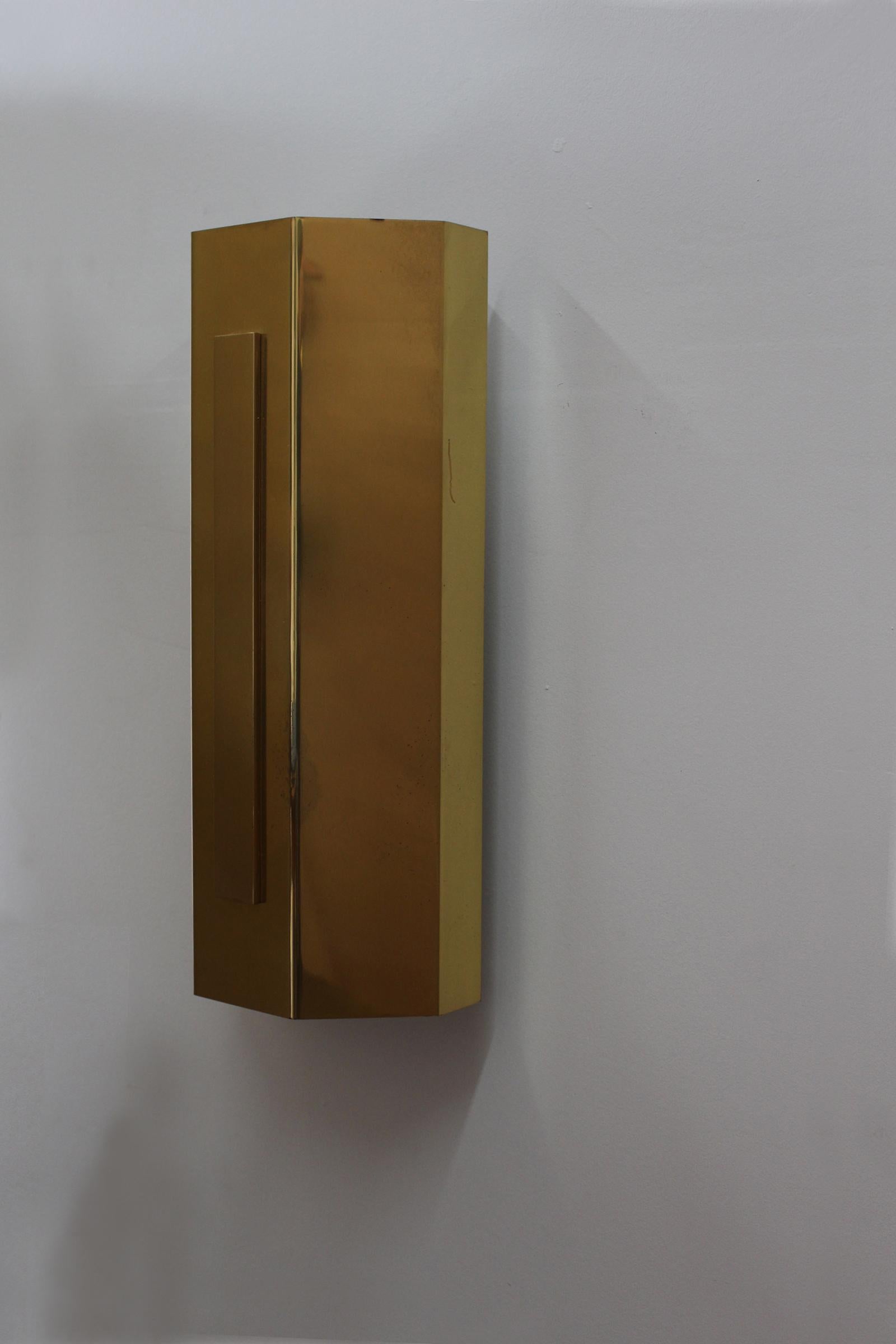 9 grandes apliques franceses de bronce de los años 70 de Jean Perzel en venta 2