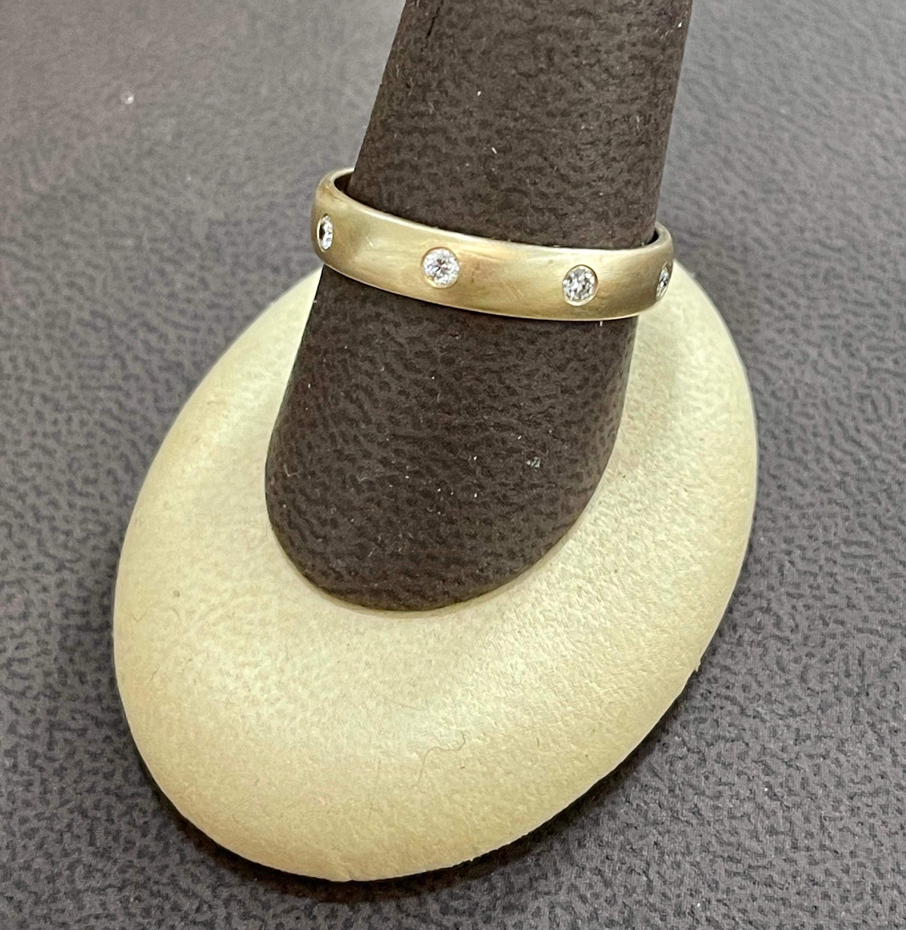 bezel set wedding bands