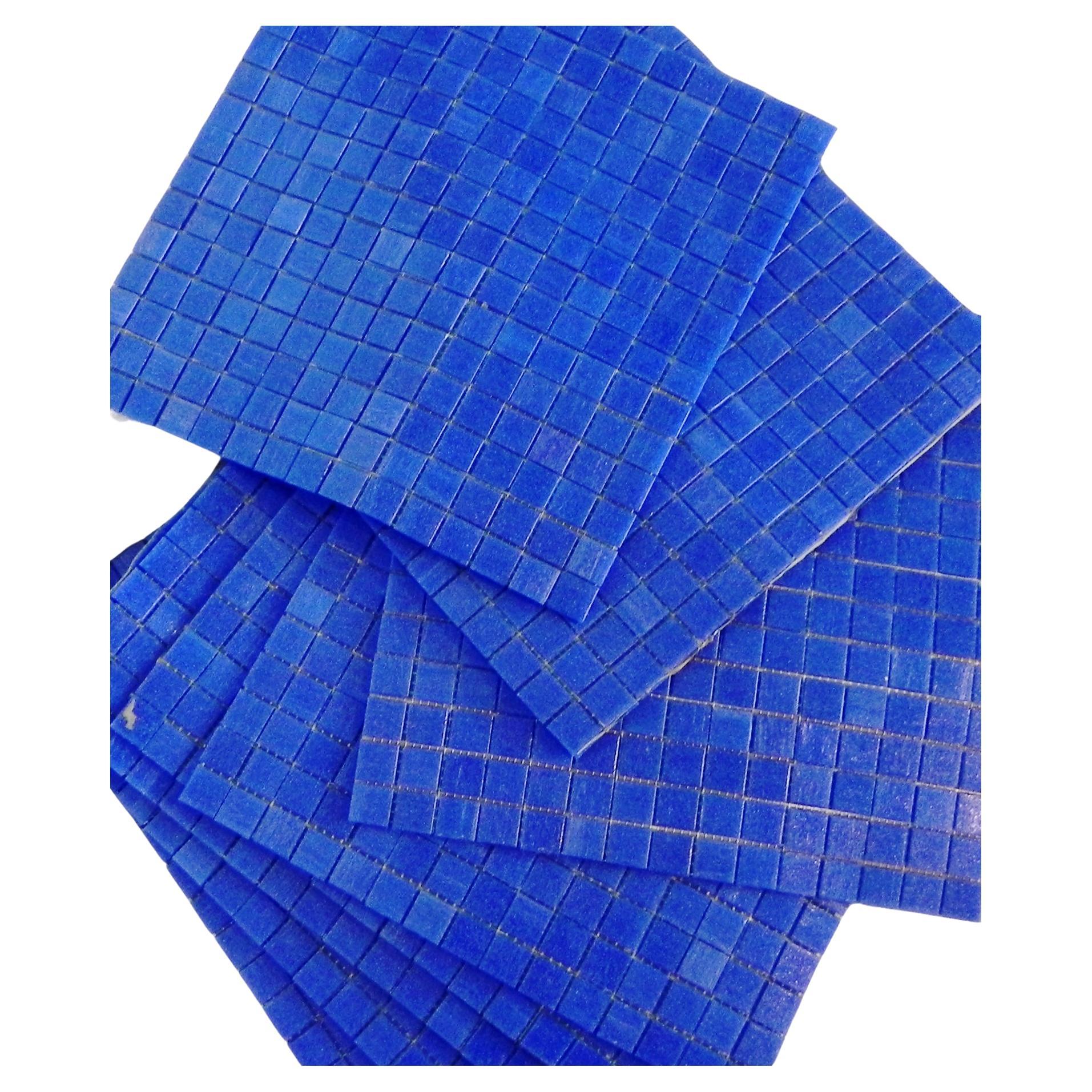 8 Fogli Mosaico Bisazza Blu, Anni 90 For Sale