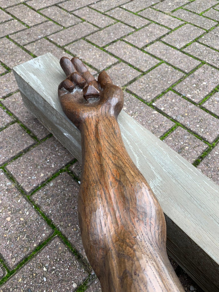 Extra Large Crucifix with Hand Carved Oak Corpus of Christ for Church