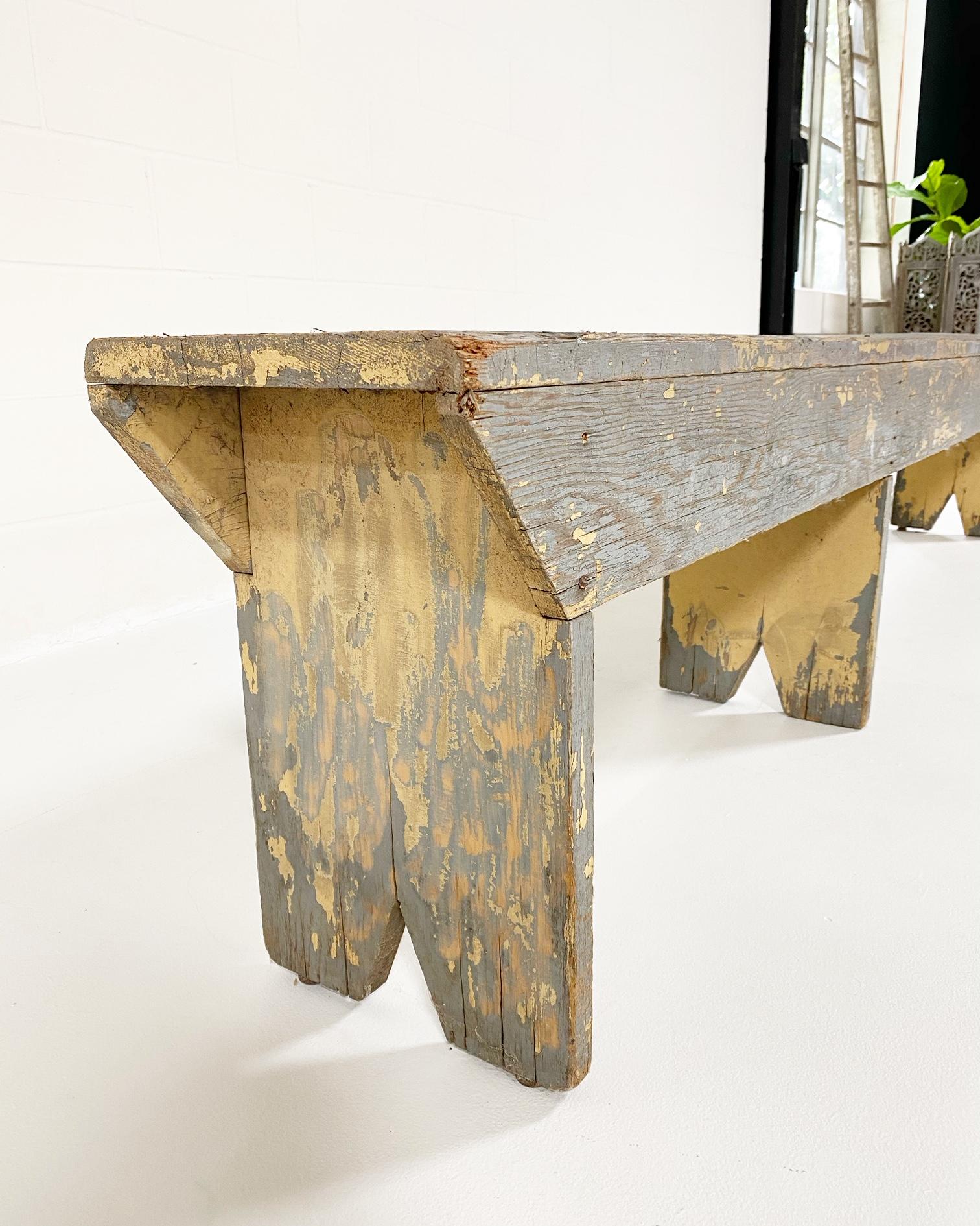 antique farmhouse bench