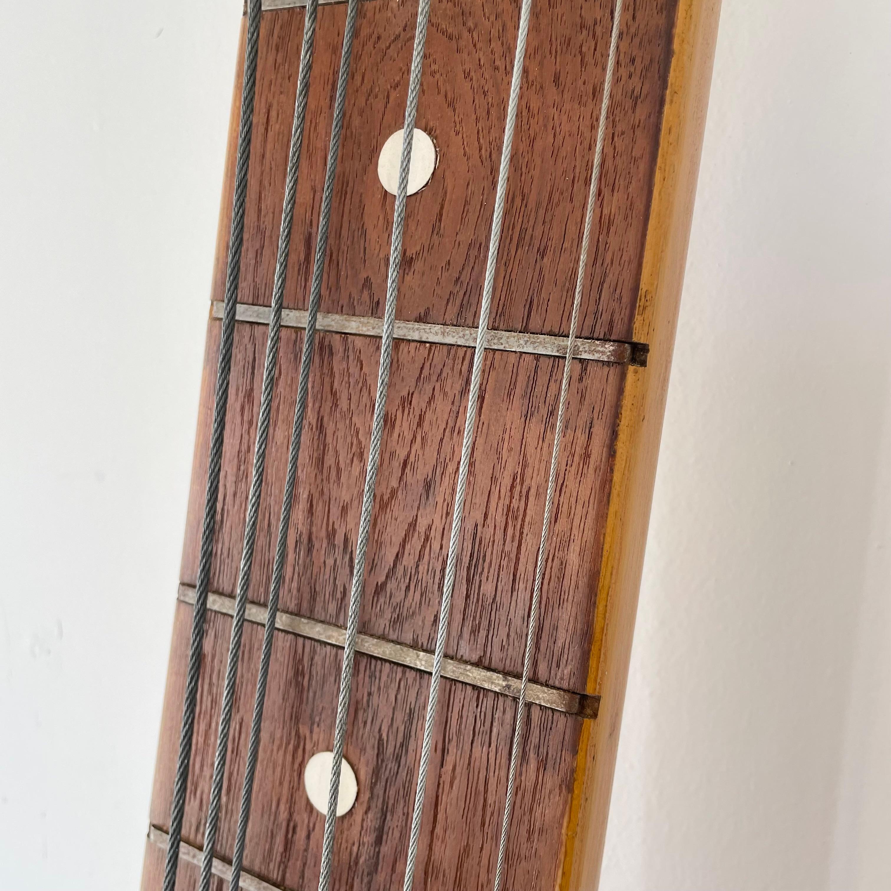 Metal and Wood Stratocaster Guitar, 1980s Belgium For Sale 5