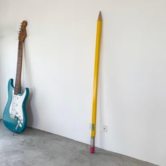 8 Foot Tall Pop Art Wood Pencil, 1970s USA