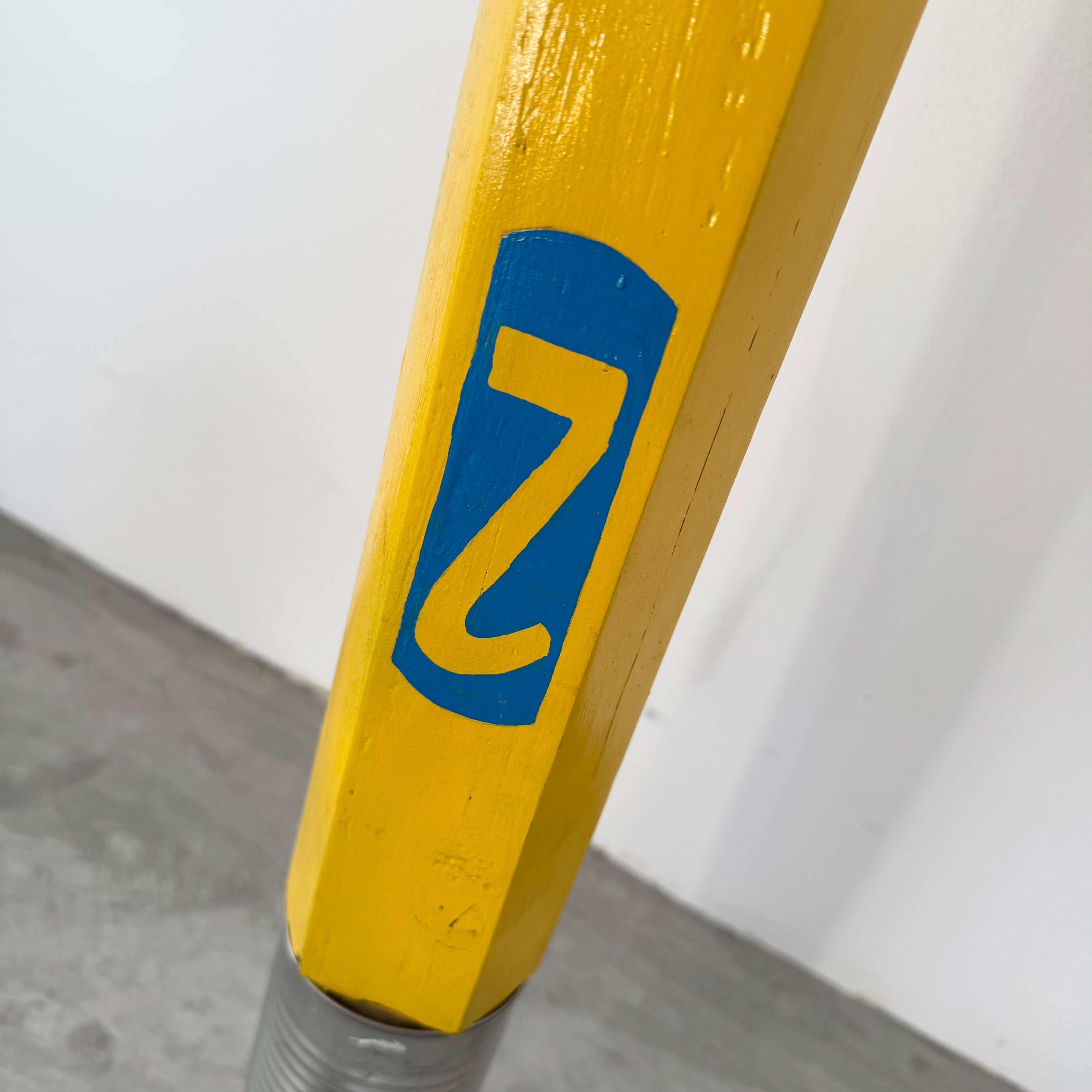 Late 20th Century 8 Foot Tall Pop Art Wood Pencil, 1970s USA For Sale