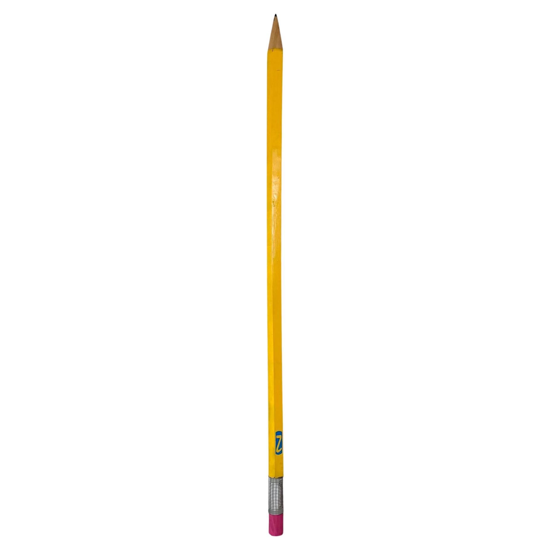8 Foot Tall Pop Art Wood Pencil, 1970s USA