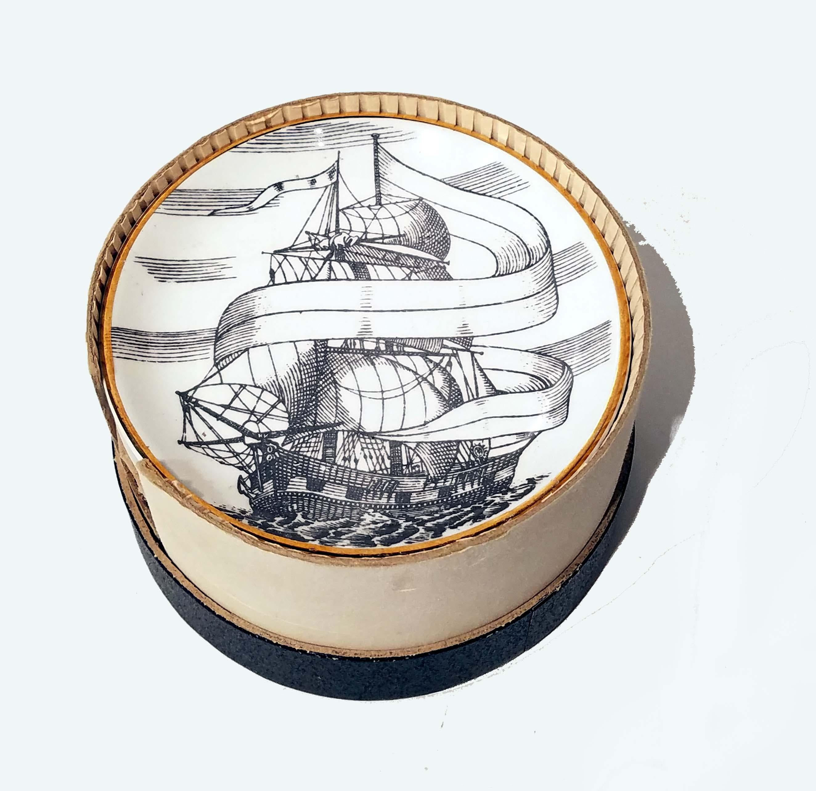 8 Fornasetti motif plus 1 Fornasetti ship coasters, deluxe quality, Japan
One coaster with Piero Fornasetti, Milan mark, the other 7 with Deluxe Quality, Japan Mark.