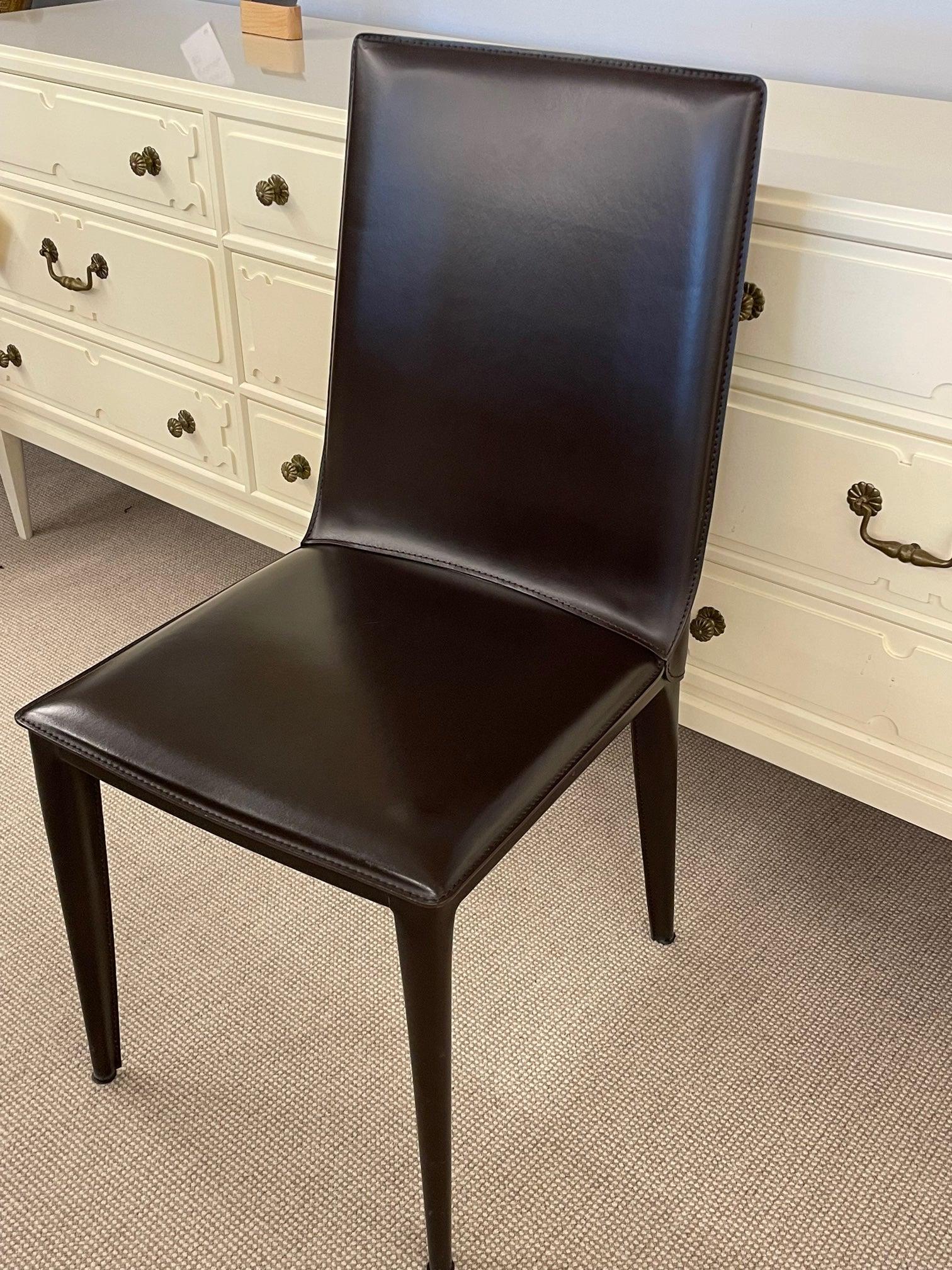 frag leather dining chairs