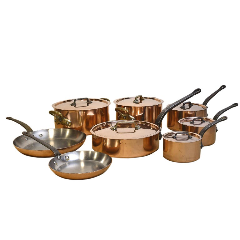 8 French E. Dehillerin Cuprinox Extra Thick Copper Cookware at 1stDibs  e  dehillerin copper cookware, cuprinox cookware, french copper cookware  dehillerin
