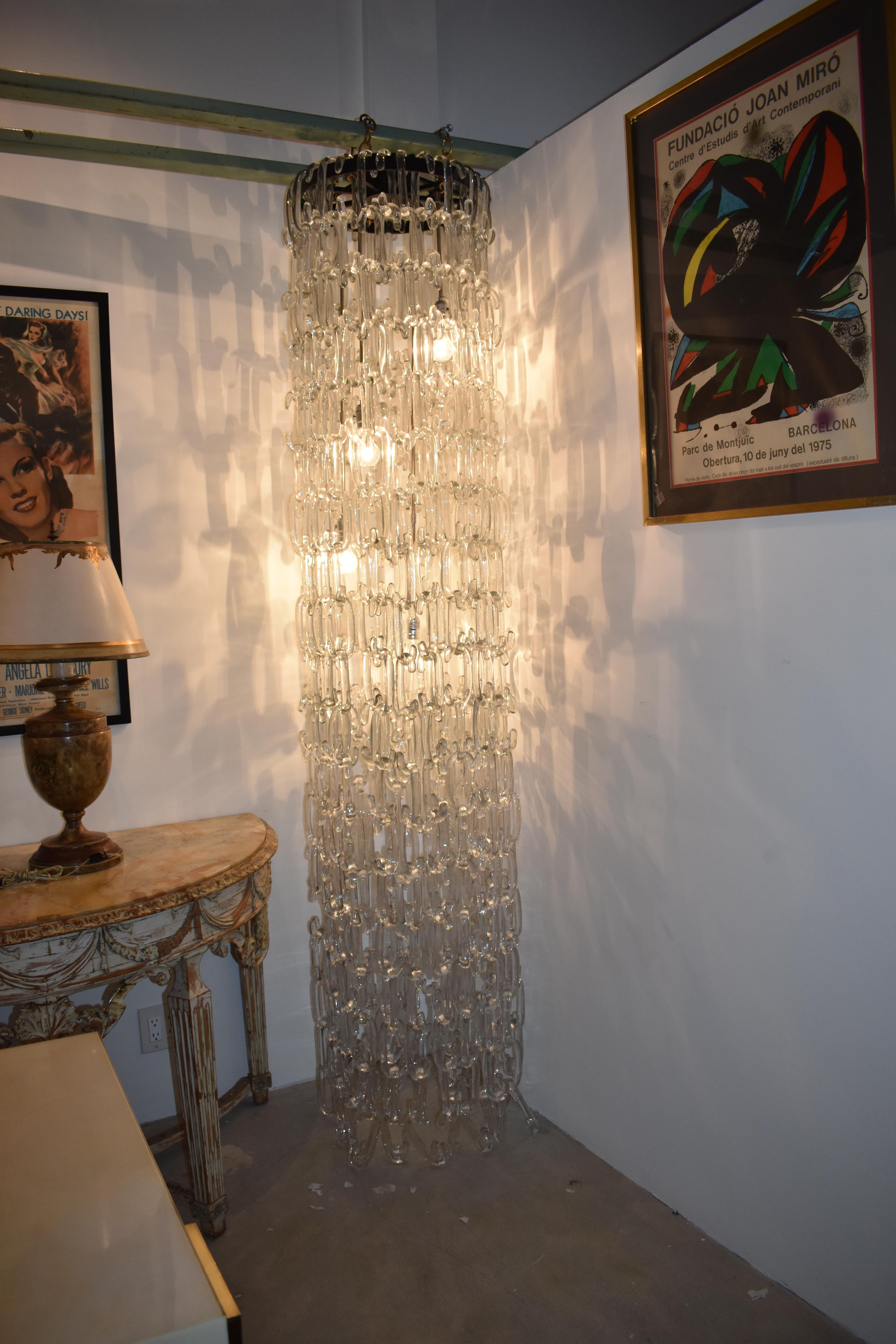 Lampadario in vetro soffiato a mano A Link in vendita 1