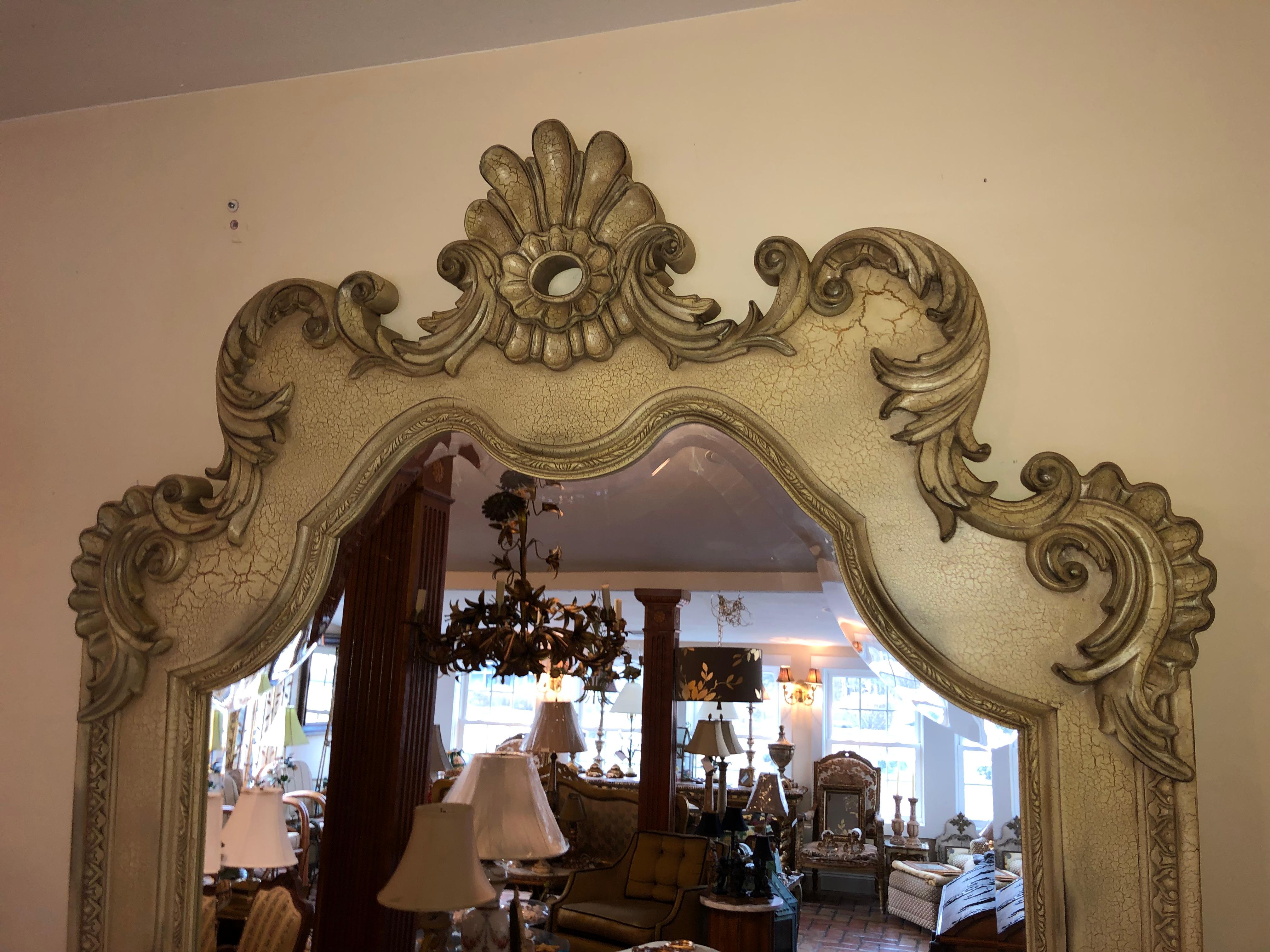 8 ft. Tall Hollywood Regency Style Leaning or Wall Mount Mirror 1