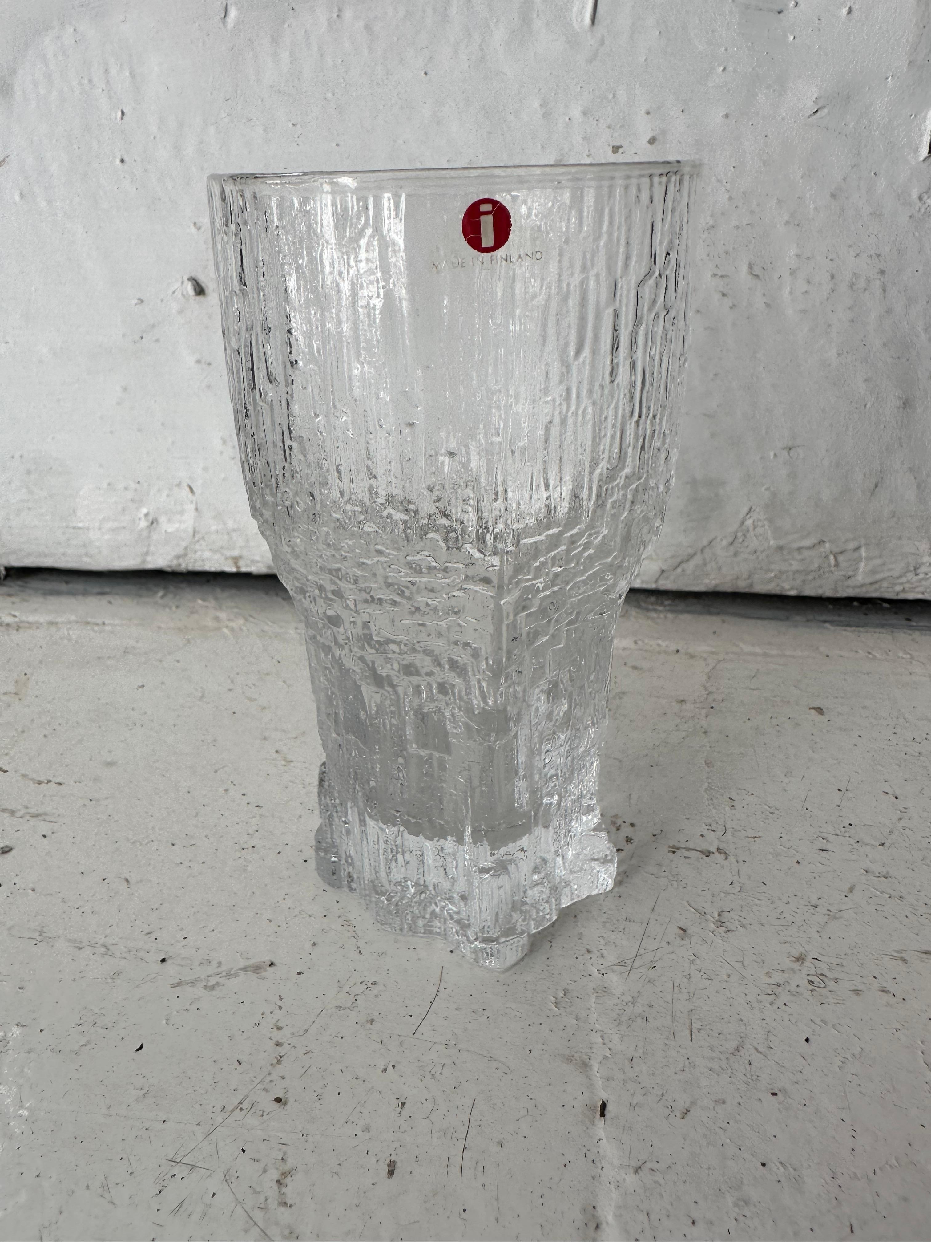 Art Glass 8 Glases 1970, label made in Finland, Design Tapio Wirkkala For Sale