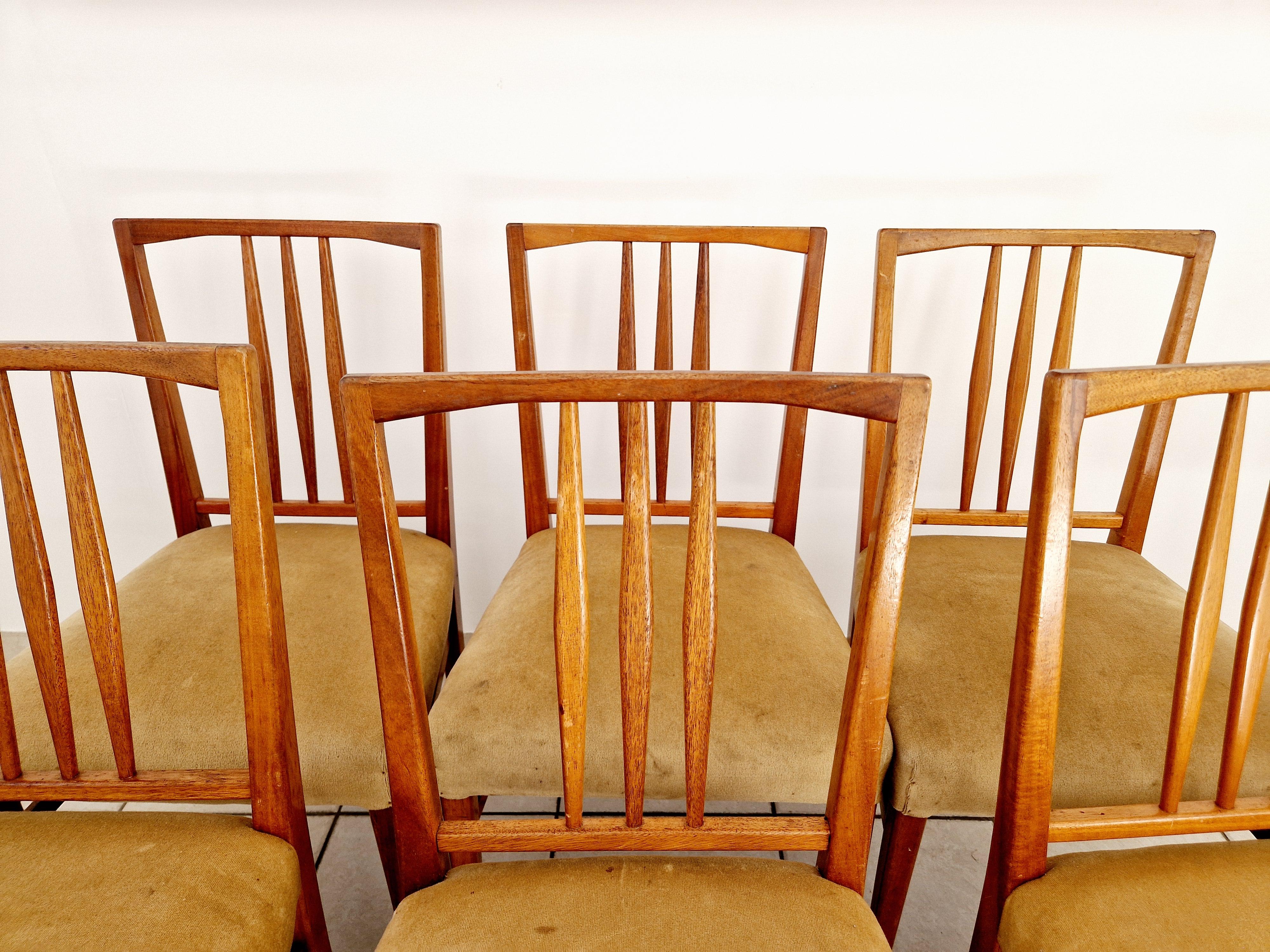 Mid-Century Modern Mid Century Gordon Russell Teak 8 Dining Chairs