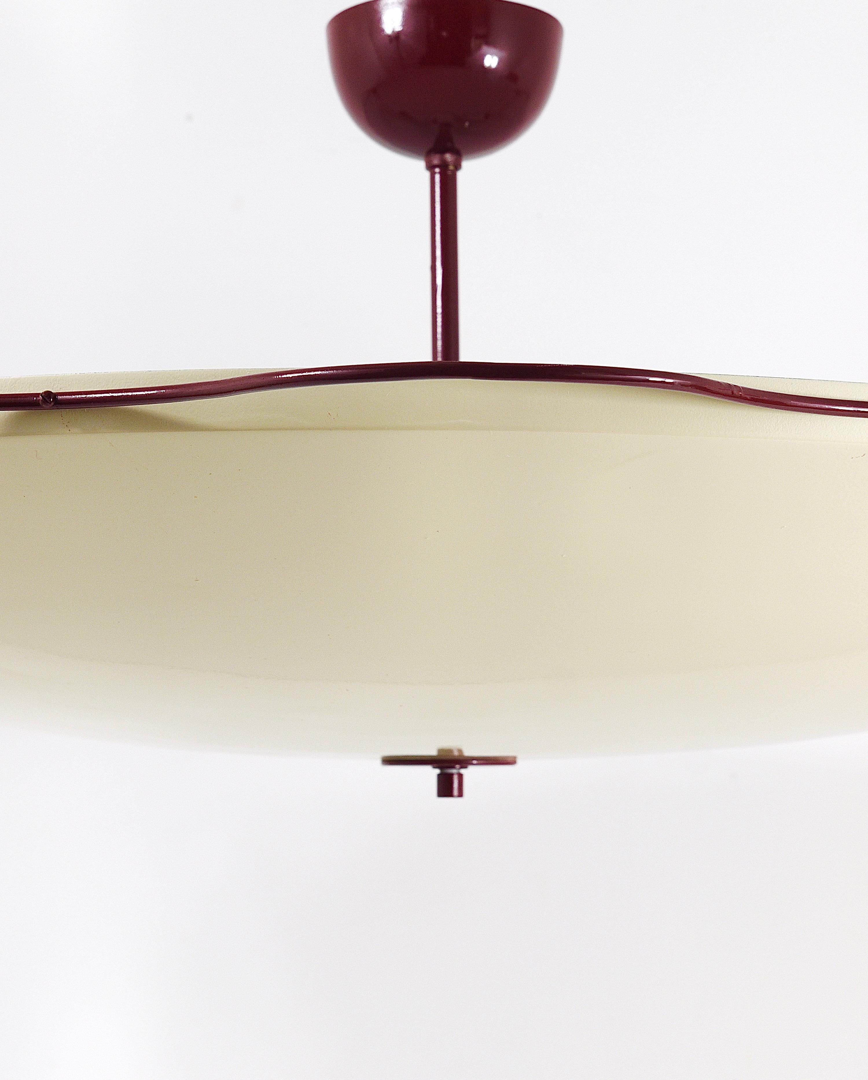 8x Grand Mid-Century Flush Mount Uplight Ceiling Lamps from Filmcasino Vienna 10