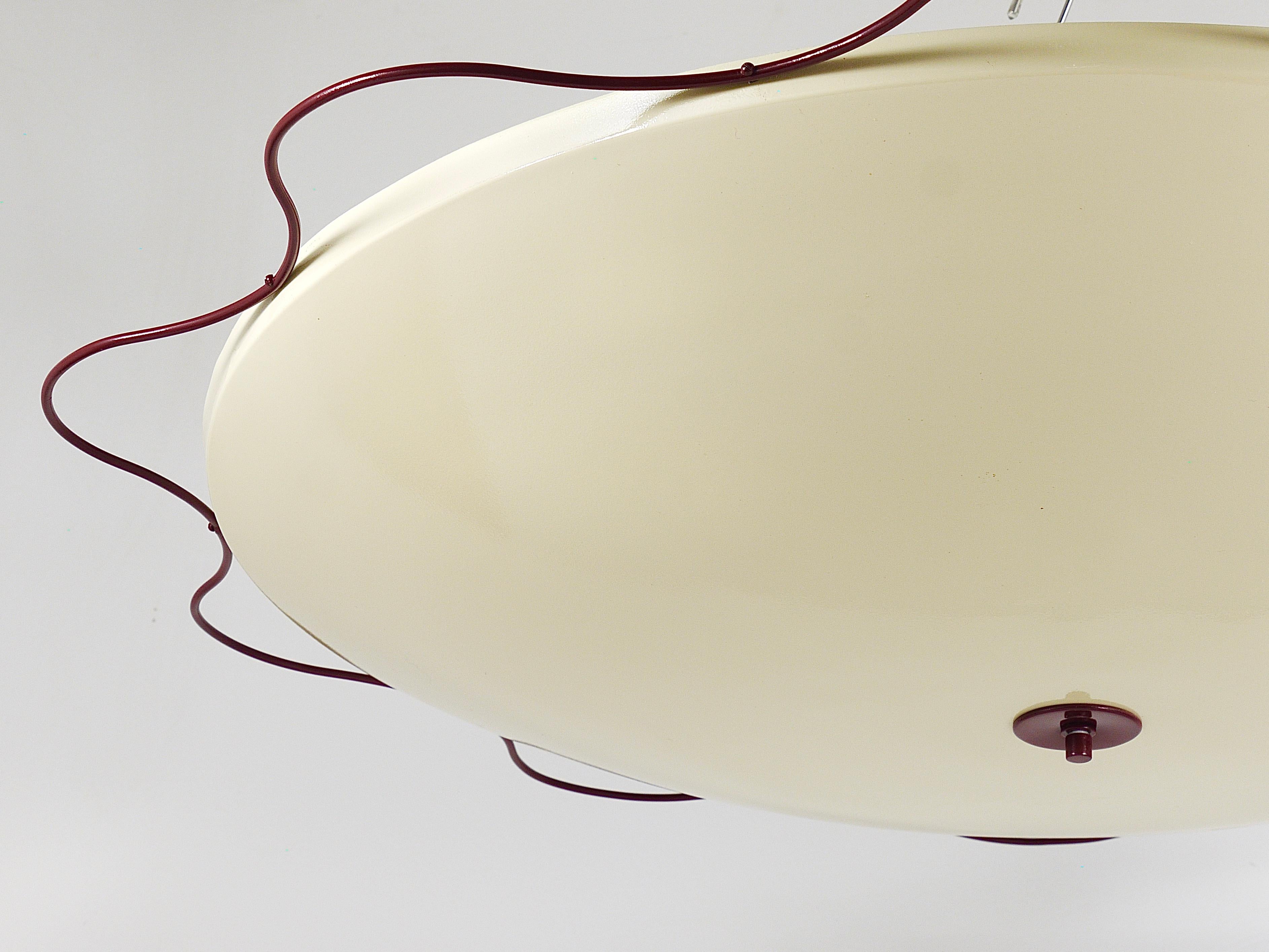 20th Century 8x Grand Mid-Century Flush Mount Uplight Ceiling Lamps from Filmcasino Vienna