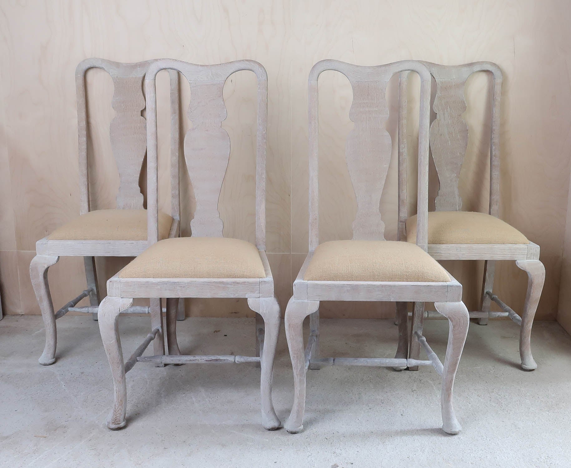  8 Gustavian Style Urn Back Dining Chairs, large table, lamp and candlesticks