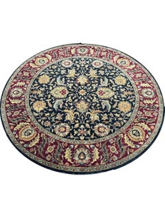 8' Hand Knotted Round Style Area Rug