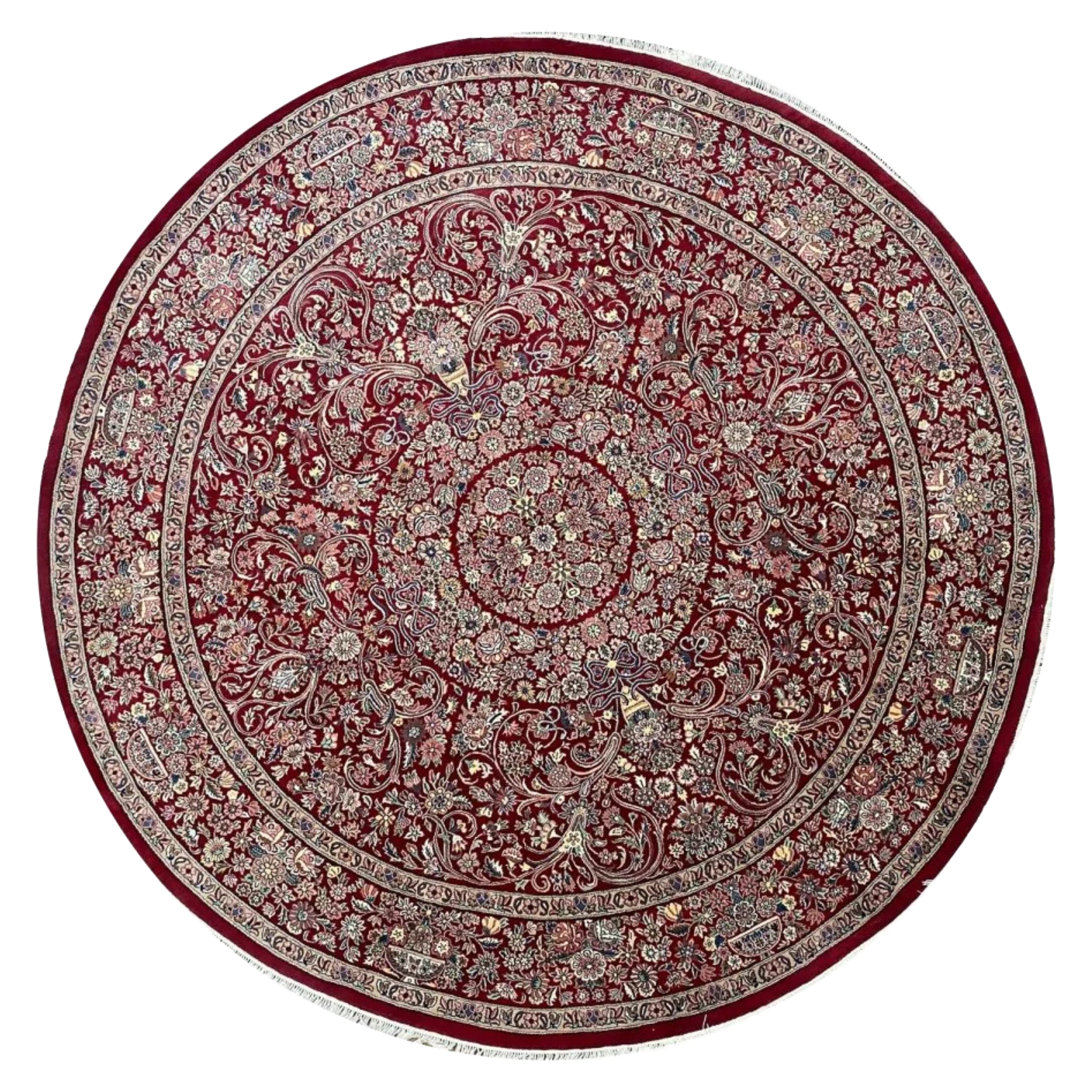 8
Hand Knotted Round Trabiz Style Area Rug