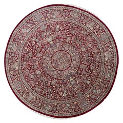 8
Hand Knotted Round Trabiz Style Area Rug