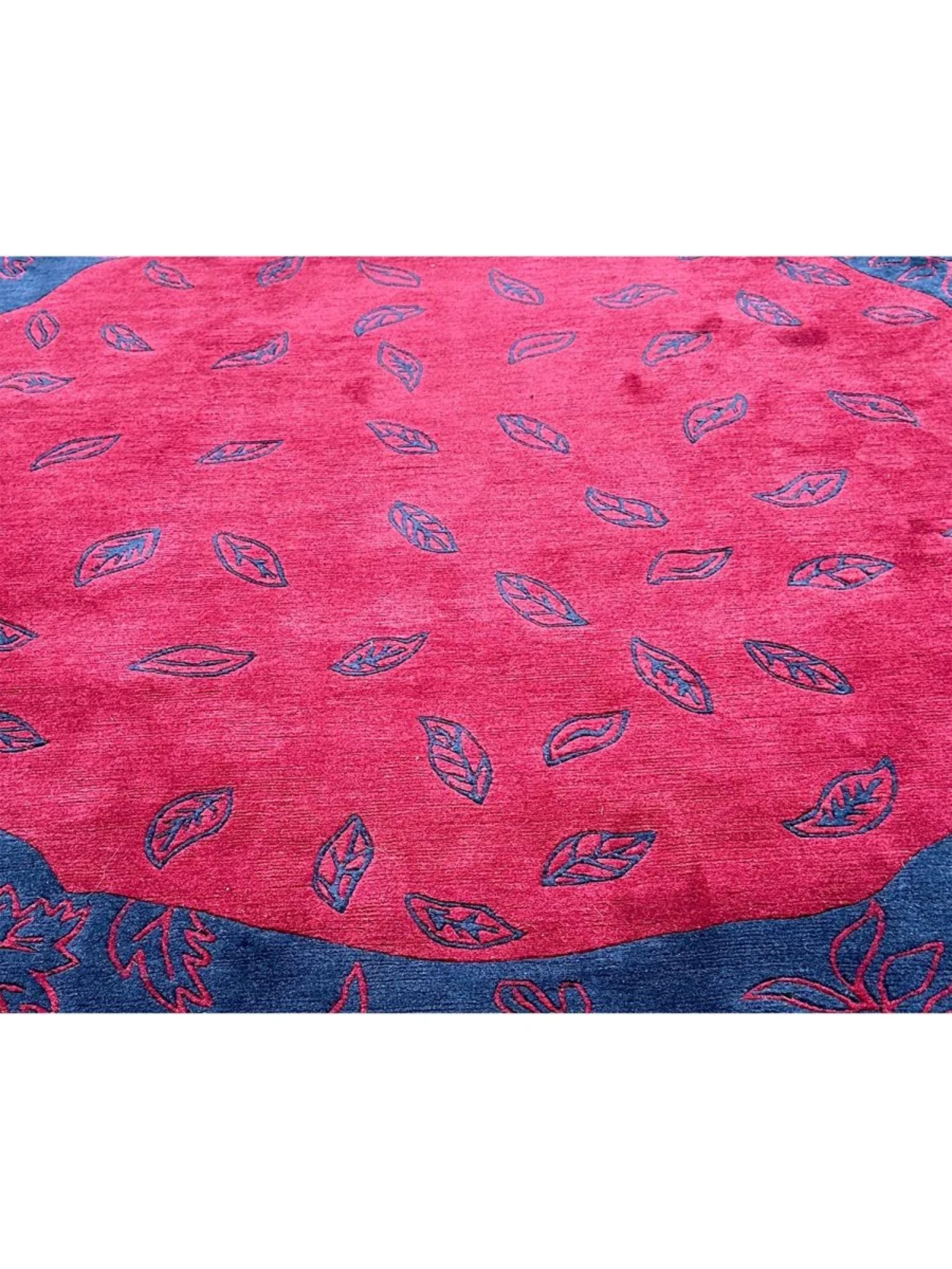 8' Handgeknüpfter Indischer Teppich im Übergangsdesign (Sonstiges) im Angebot