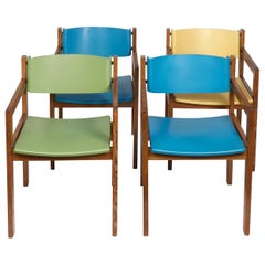 Vintage 8 Harvey Probber Mid-Century Modern Colorful Dining Chairs