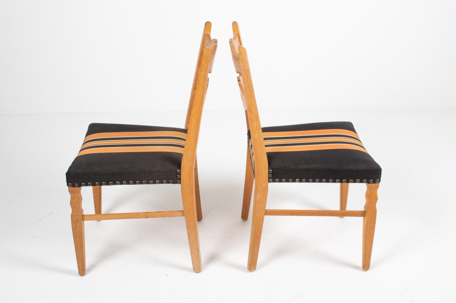 (8) Henning Kjaernulf-Style Danish Oak Dining Chairs For Sale 6