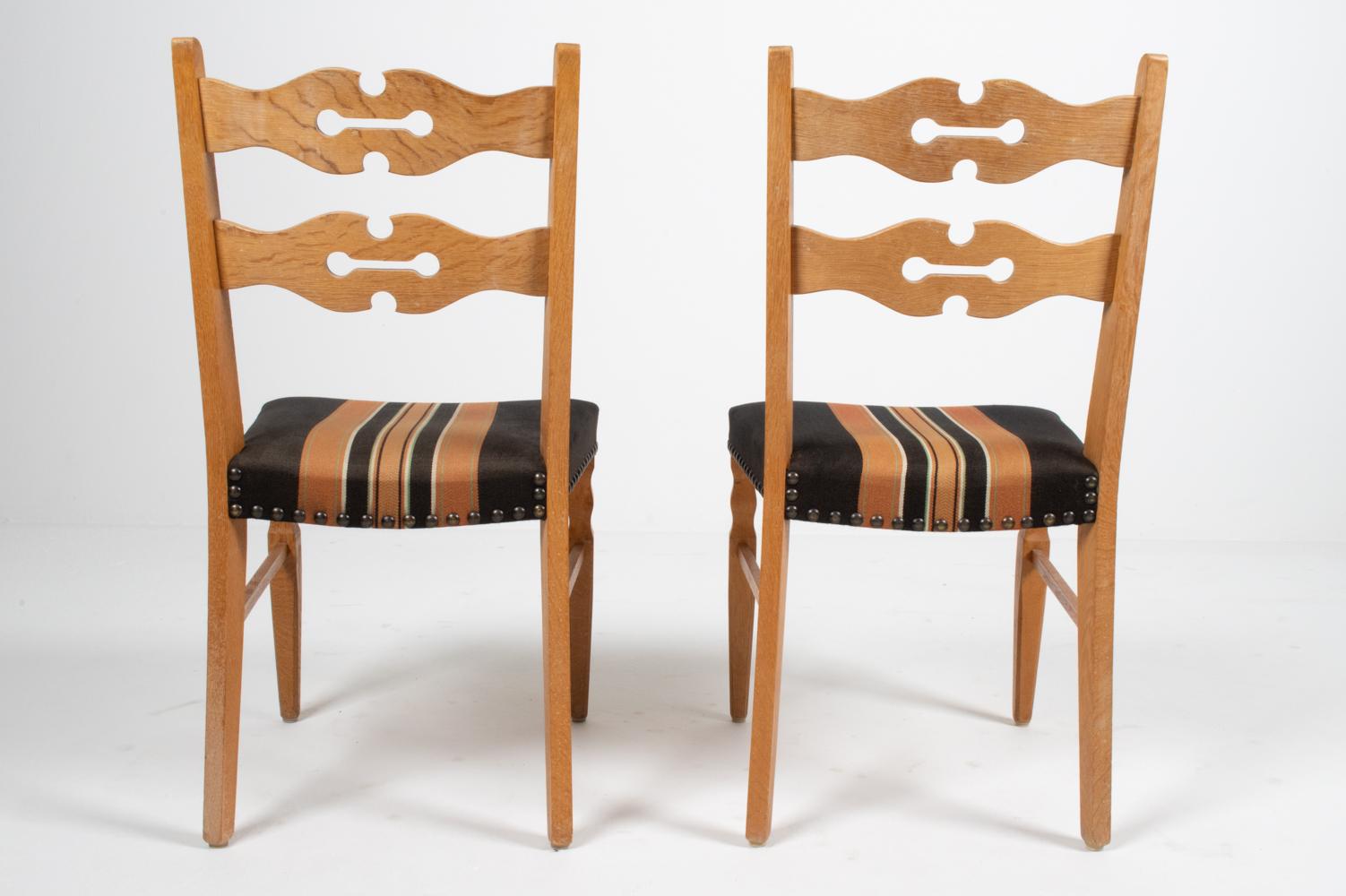 (8) Henning Kjaernulf-Style Danish Oak Dining Chairs 9