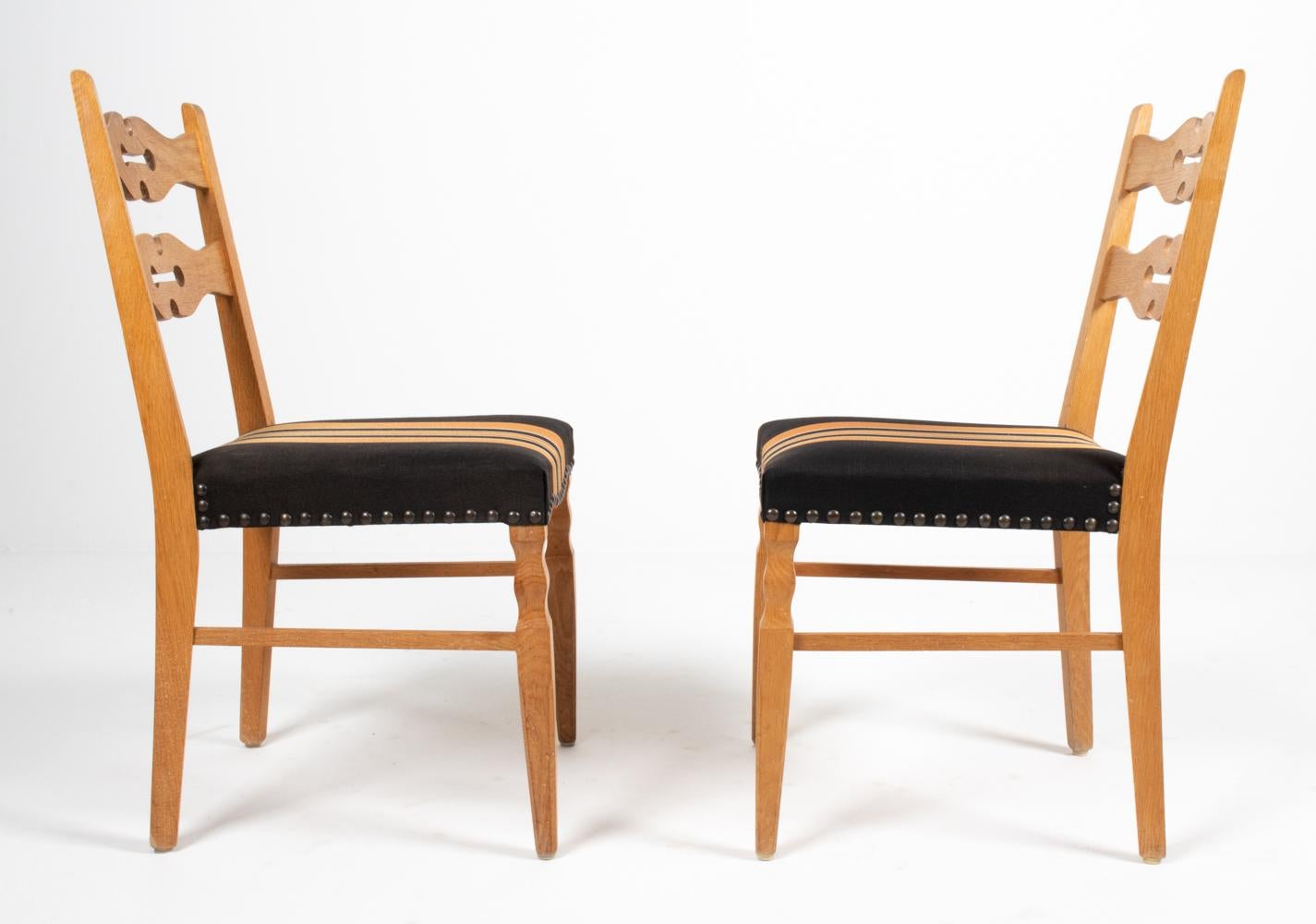 (8) Henning Kjaernulf-Style Danish Oak Dining Chairs For Sale 11