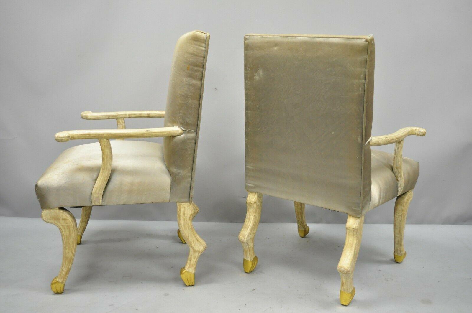 8 Hoof Paw Foot Regency Dining Chairs After the Etruscan Chair by John Dickinson 2