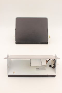 8 Iconic Black CP1 Wall Lights by Charlotte Perriand, Les Arcs, France, 1962