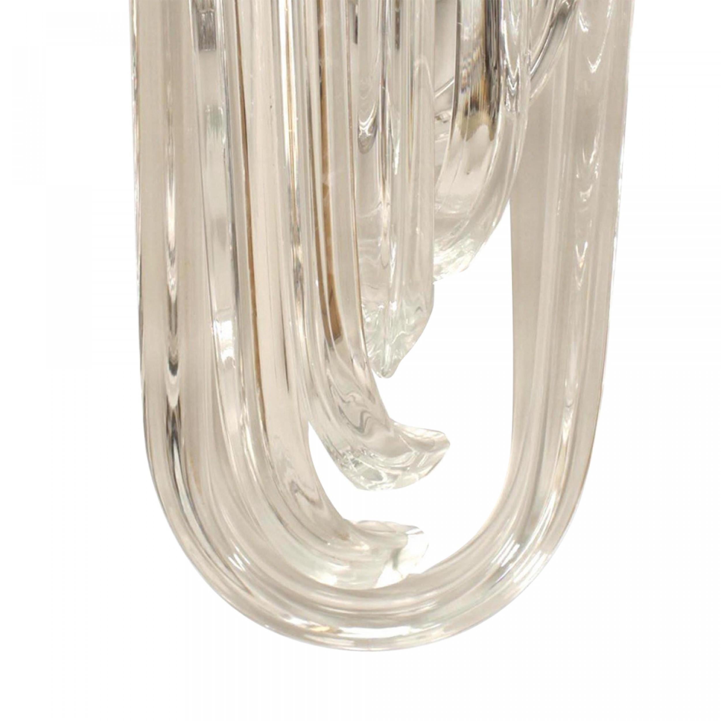 8 Italian Contemporary Glass Wall Sconces For Sale 1