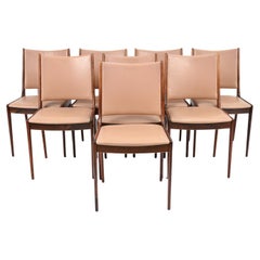 '8' Johannes Andersen for Uldum Rosewood Dining Chairs