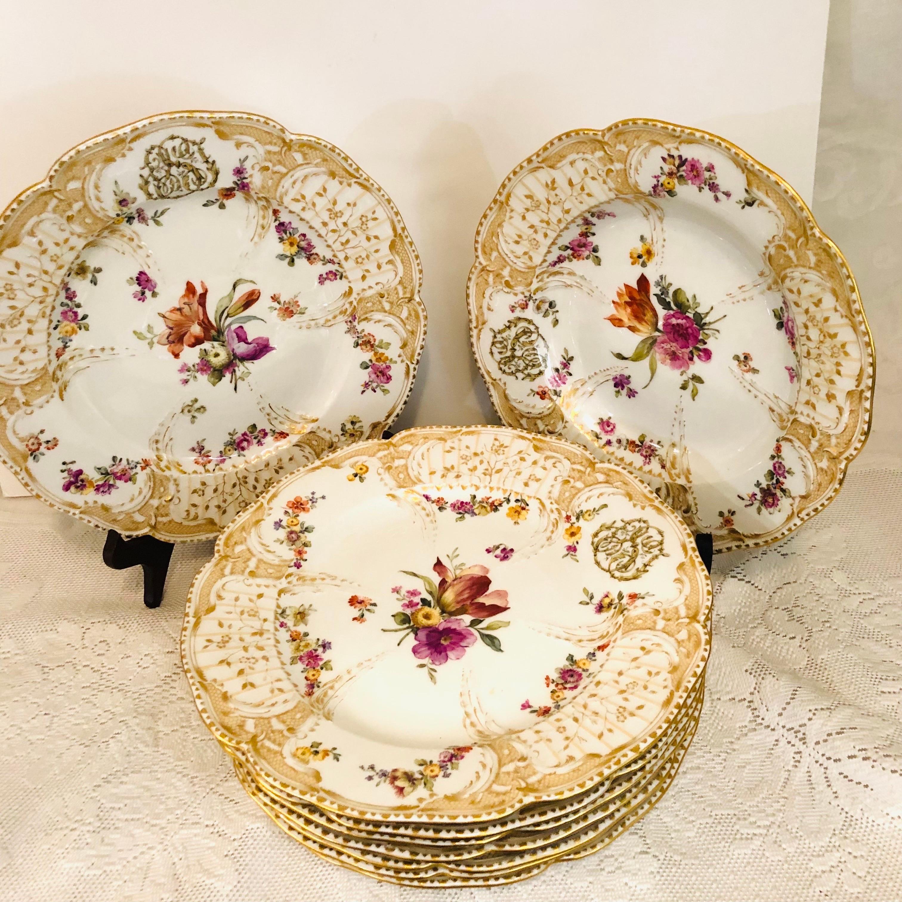 8 KPM Dinner Plates & Rim Soups in the Manner of the Potsdam Service 11